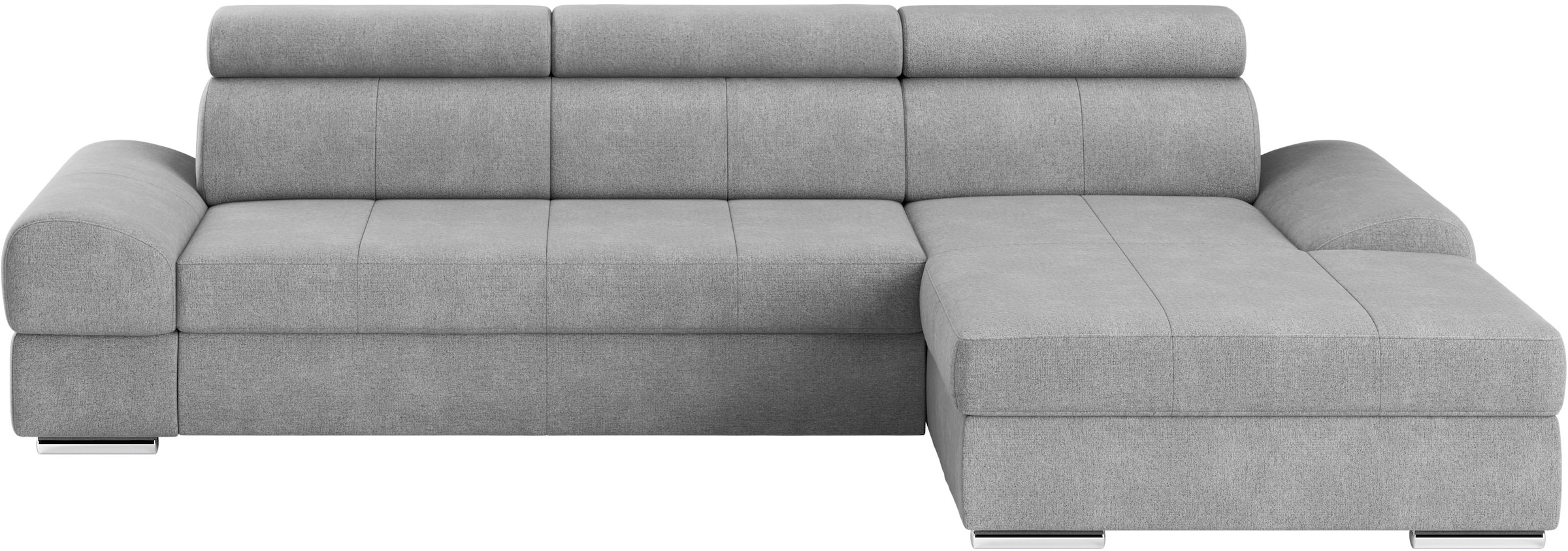 sit&more Ecksofa »Broadway L-Form«, inklusive Kopfteilverstellung, wahlweise mit Bettfunktion