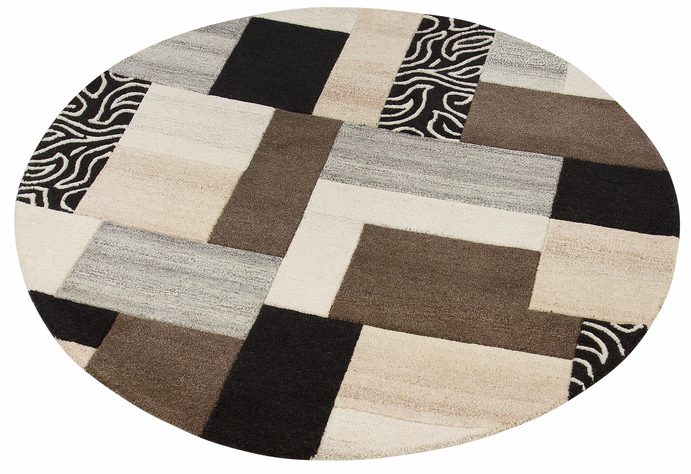 Image of Theko Exklusiv Wollteppich »Lola«, rund, 12 mm Höhe, reine Wolle, Wohnzimmer bei Ackermann Versand Schweiz