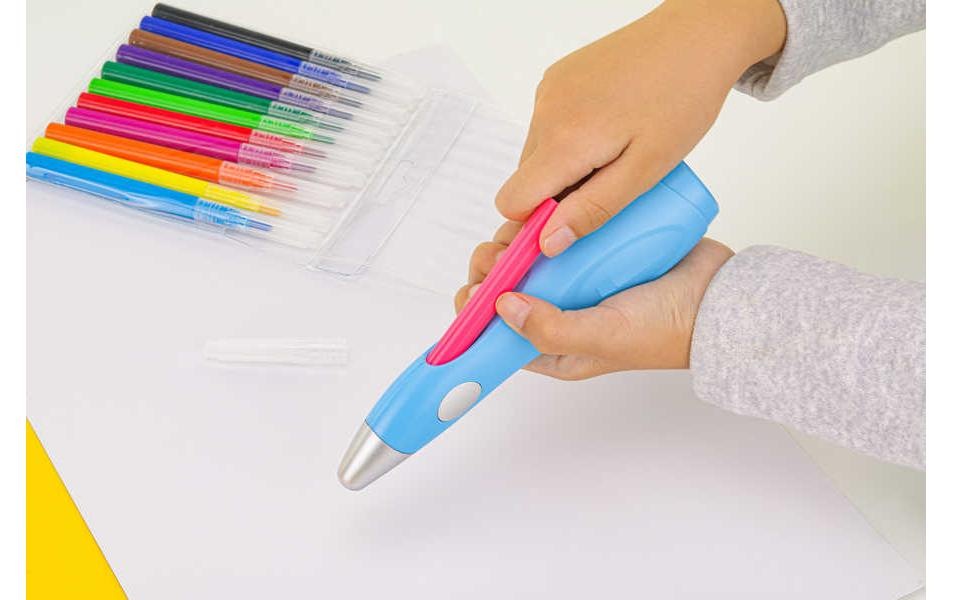 Peach Marker »4-teilig« Set Inhalt: 12 Stifte, Airbrush, Schablone und Ladekabel