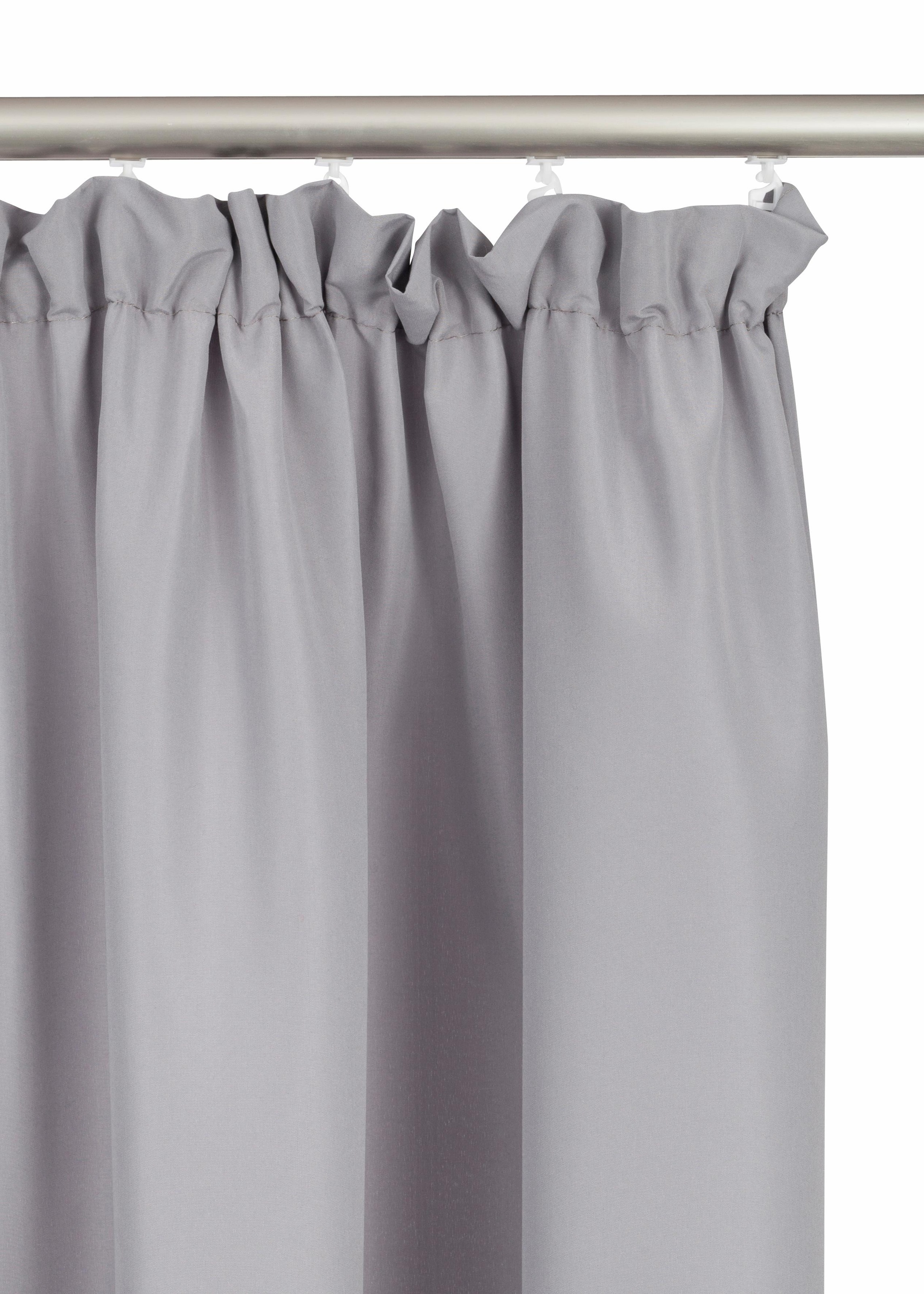 Bruno Banani Vorhang »Lagan«, (2 St.), 2-er Set, gewebt, Microfaser, versch. Grössen, einfarbig, Bestseller