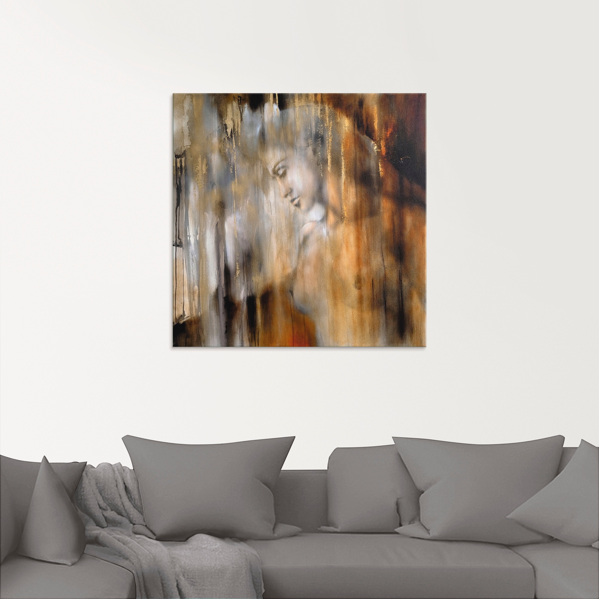 Artland Tableau en verre »Vera« Femme 1 cuis tlg. disponible en différentes tailles
