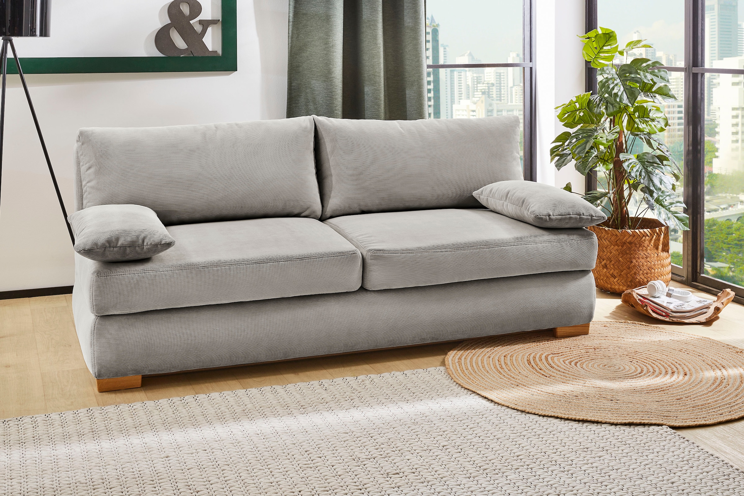 Image of Jockenhöfer Gruppe Schlafsofa "Derby, B: 201 cm, Liegefl. 160x200 cm, Dauerschläfer" mit Bettfunktion, Bettkasten & Topper, Tonnentaschenfederkern