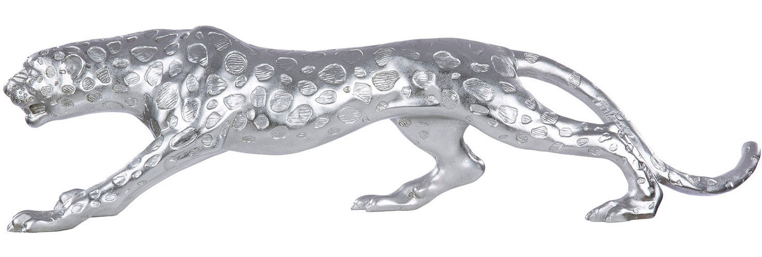 Casablanca by Gilde Figurine d'animal »Figur Gepard  silberfarben H. 20 cm«