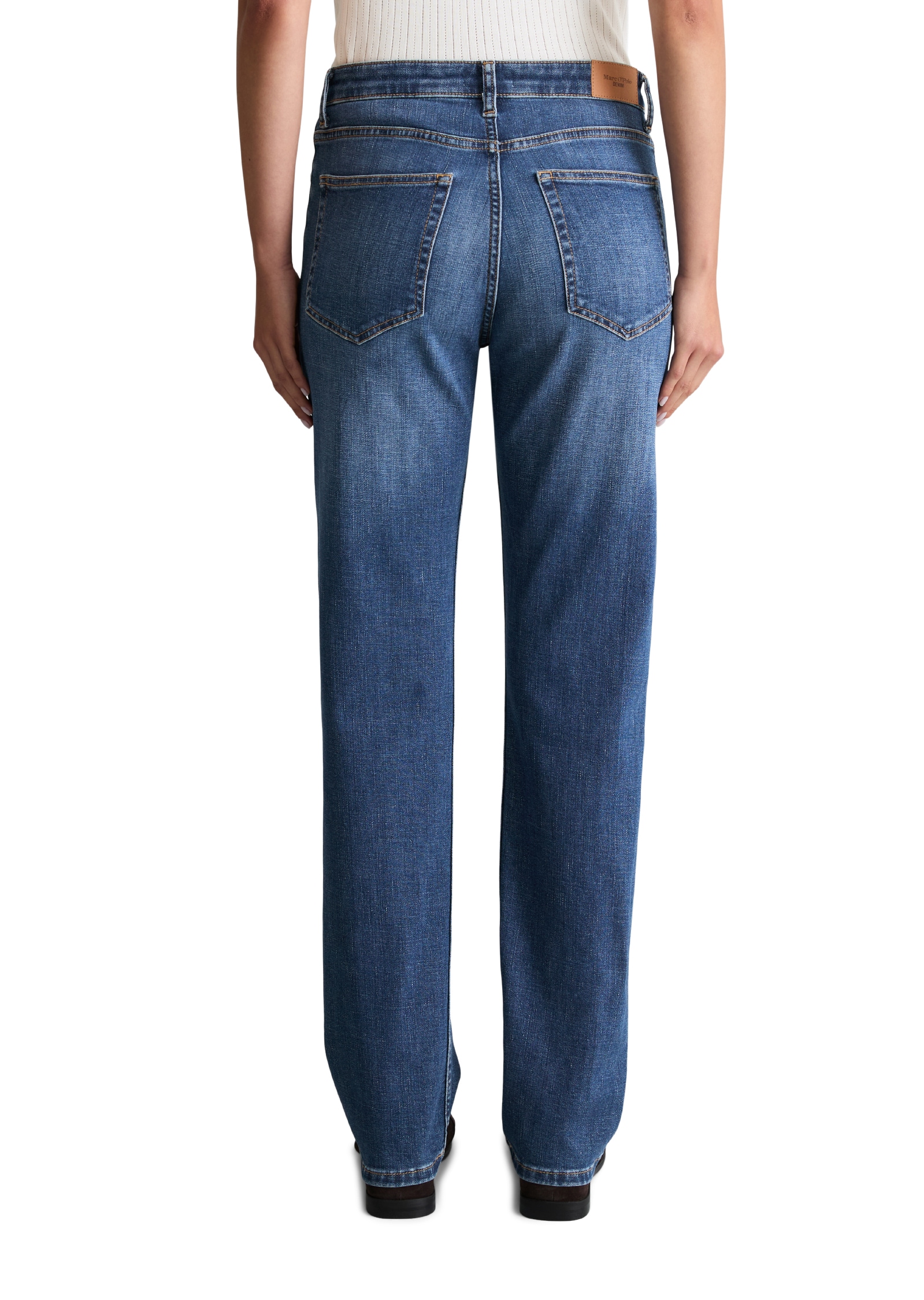 Marc O'Polo DENIM Jeans droit modèle Olina straight en stretch de coton de haute qualité
