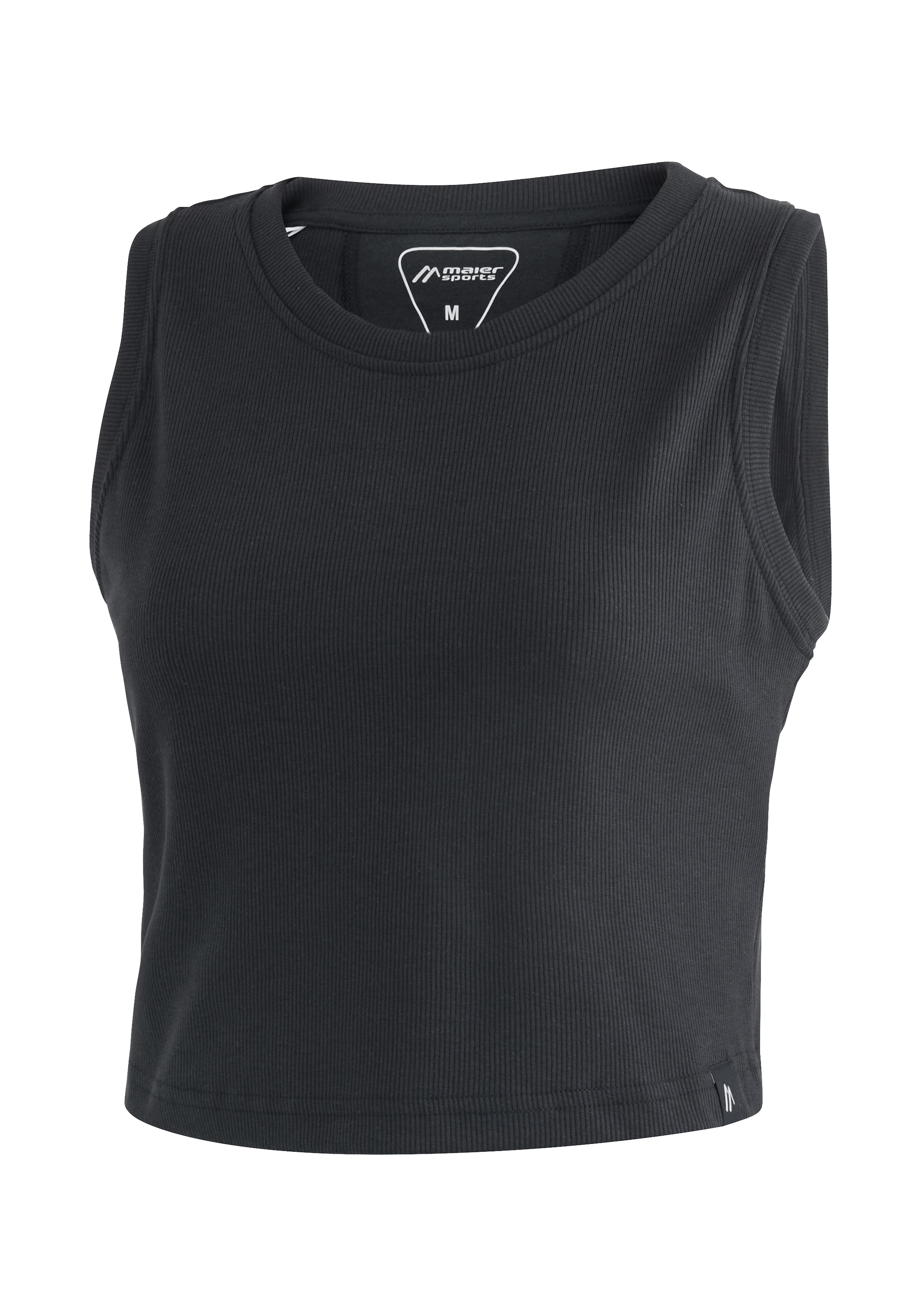 Image of Maier Sports T-Shirt "MS FAV Rib Top W" Damen kurzarm Shirt