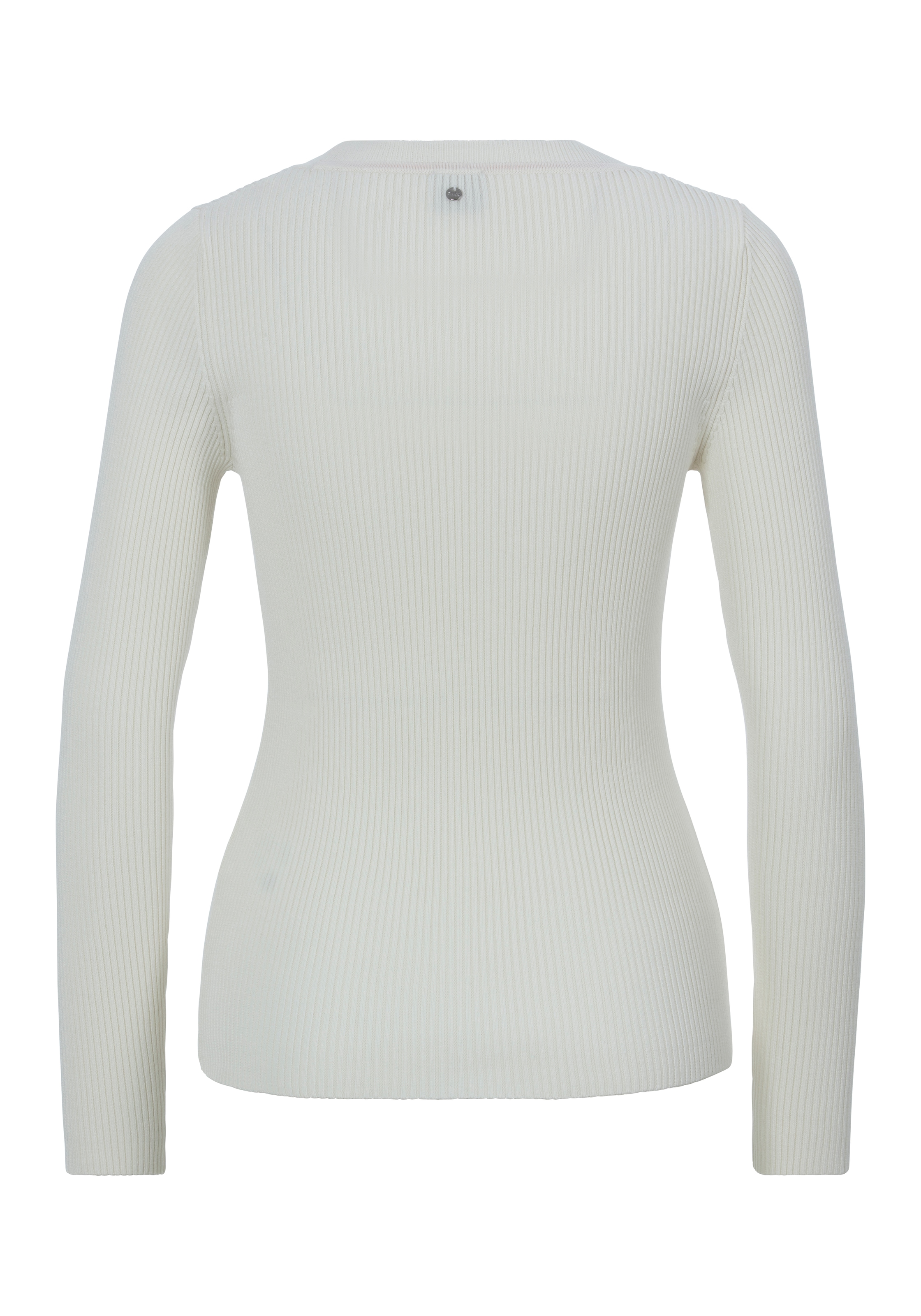 BOSS ORANGE Strickpullover »Faradiso Premium Damenmode«, mit tiefem Ausschnitt