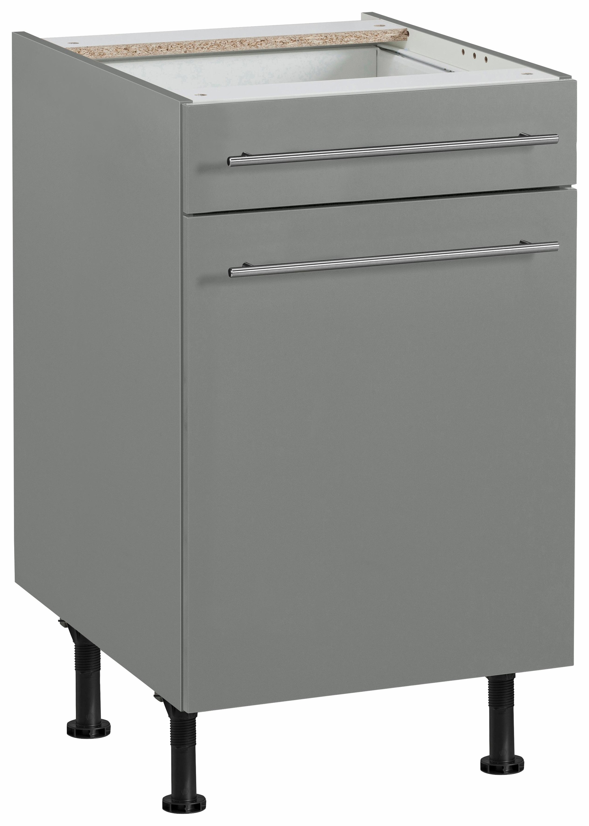 Image of OPTIFIT Unterschrank »Bern«, 50 cm breit, mit 1 Tür, mit 1 Schubkasten, mit höhenverstellbaren Füssen, mit Metallgriffen bei Ackermann Versand Schweiz