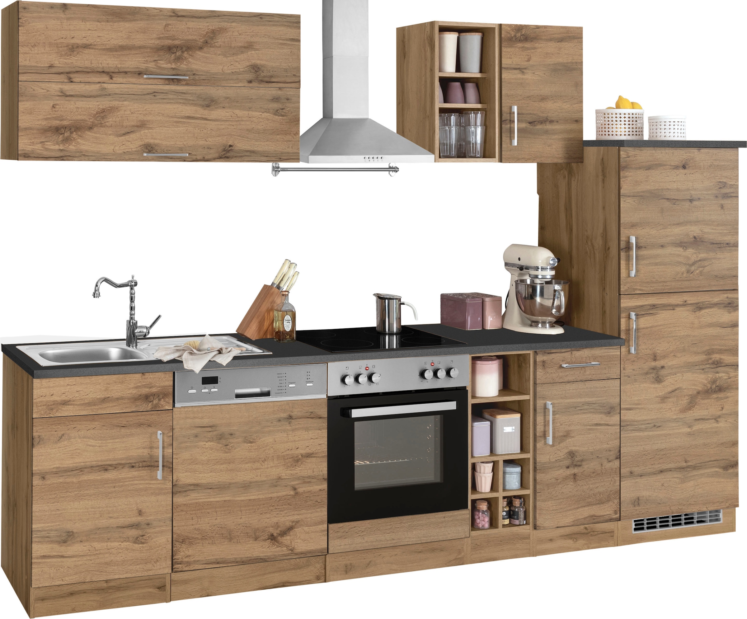 KOCHSTATION Kitchenette »KS-Colmar« sans appareils électriques, largeur 300 cm