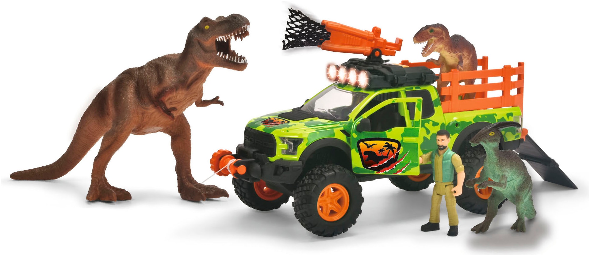 Dickie Toys Personnage de jeu »Spielset - Dino Hunter« mit Licht und Sound