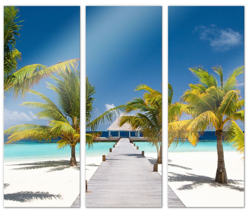 Image of Wall-Art Mehrteilige Bilder »Der Weg ins Paradies (3-teilig)«, (Set, 3 St.) bei Ackermann Versand Schweiz