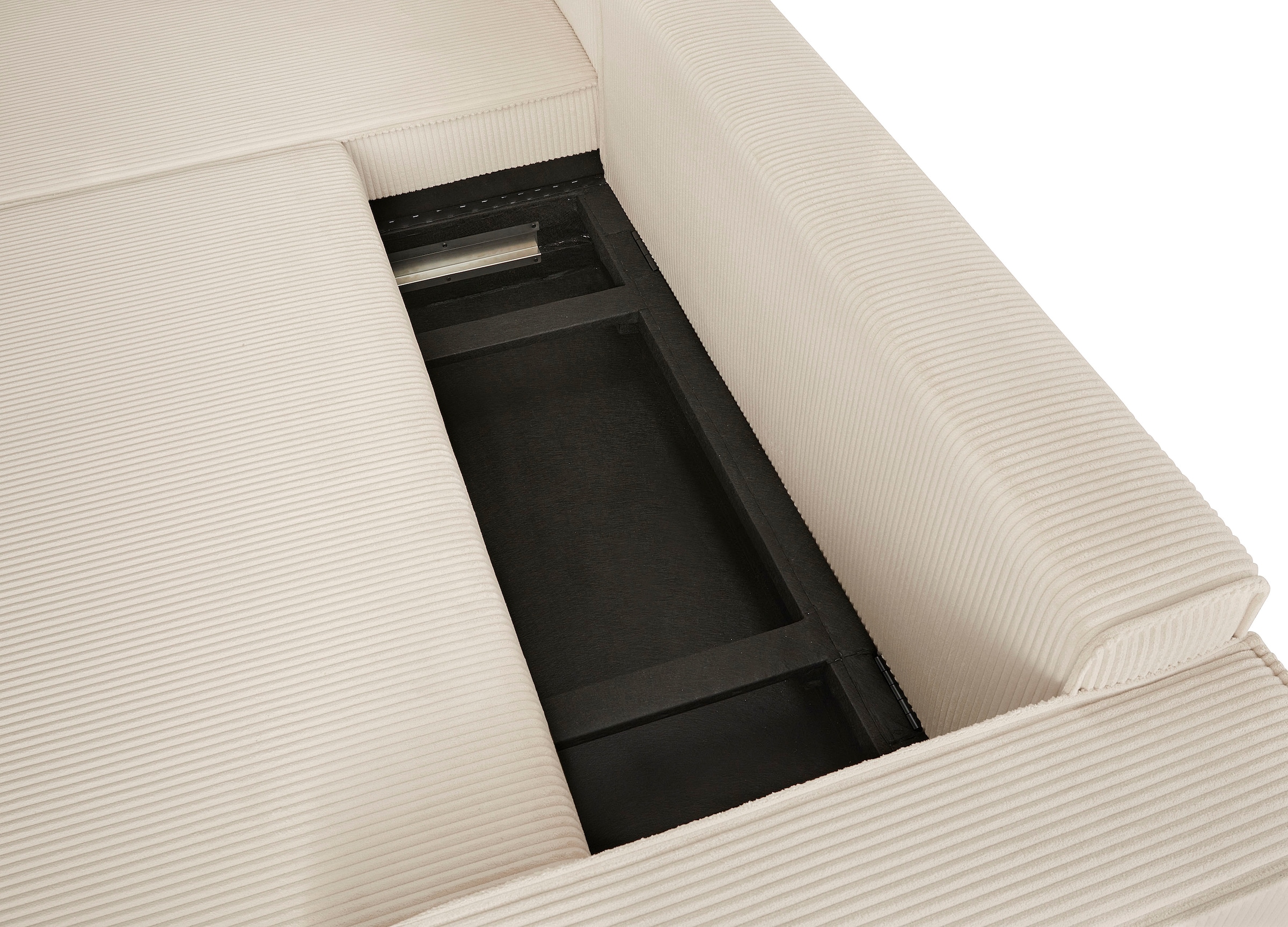 GOODproduct Canapé d'angle »CASSI L-Form, 241cm - OTTO. Verlässliche Qualität.« Schlaffunktion (133/200), Boxspring, Bettkasten, Cord, Unser Tiefpreis