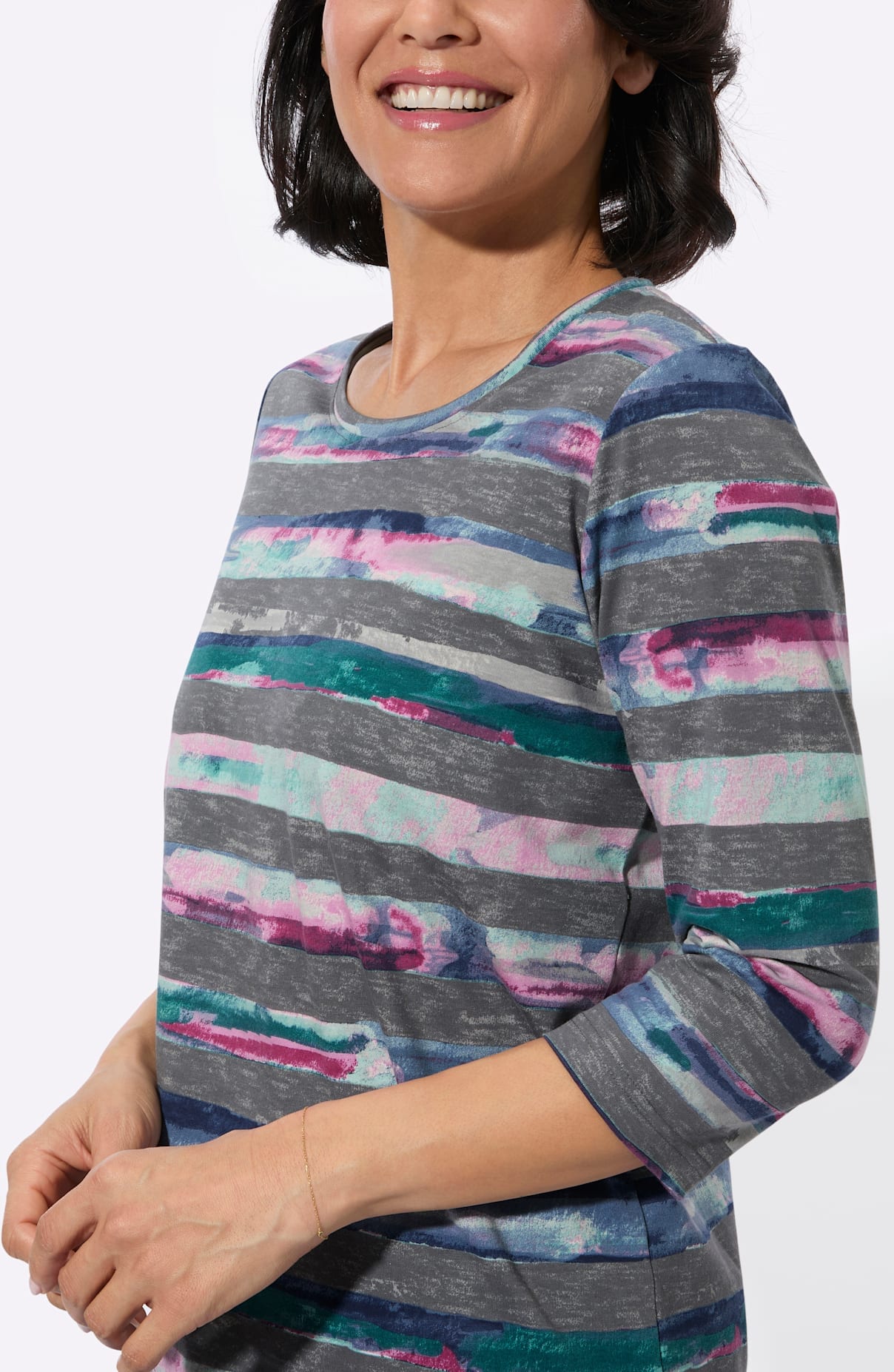 Casual Looks Shirt à col rond »Rundhals-Shirt« 1