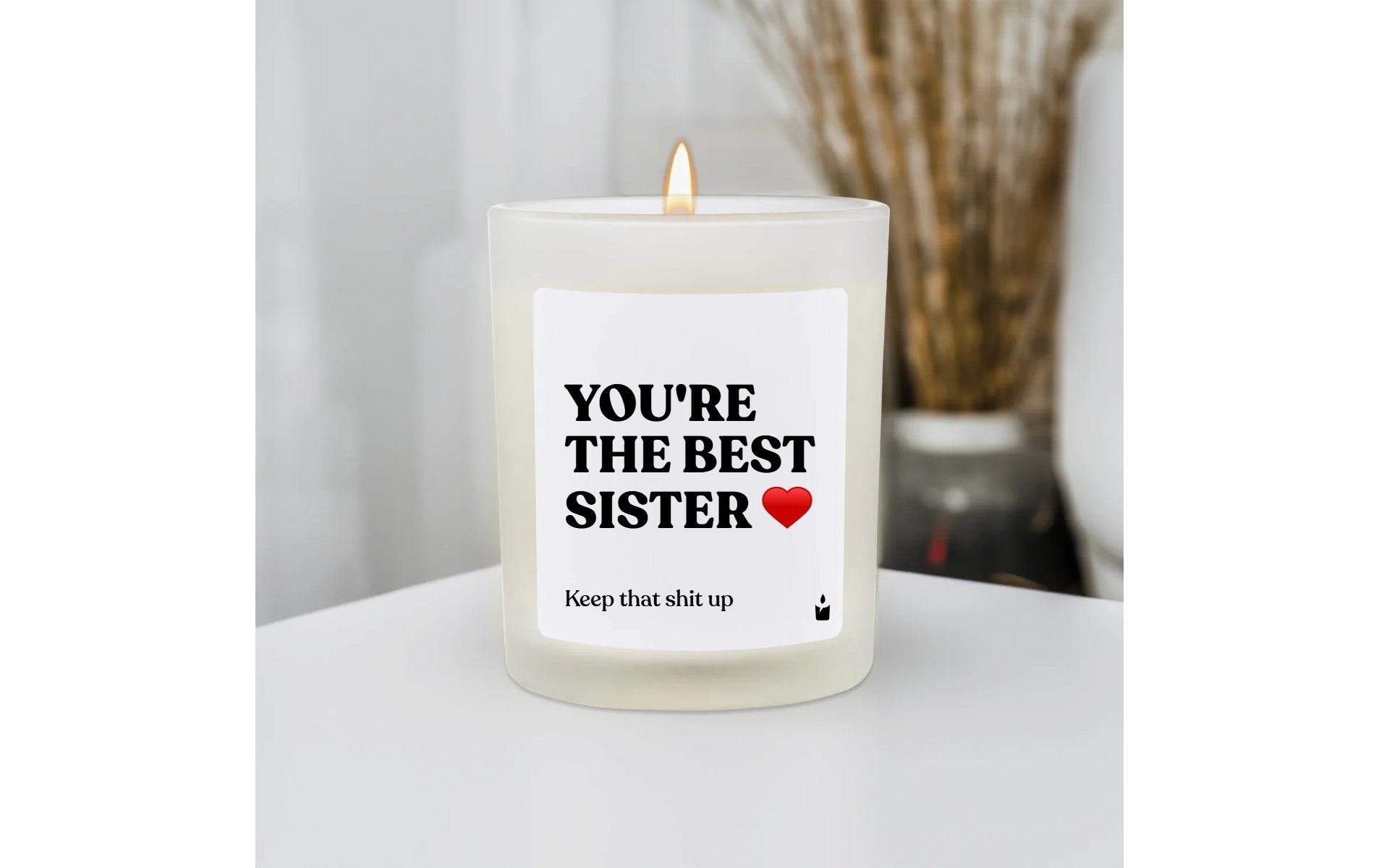   Duftkerze »ChattyCandles You're the best sister 6,7 x 8 cm«