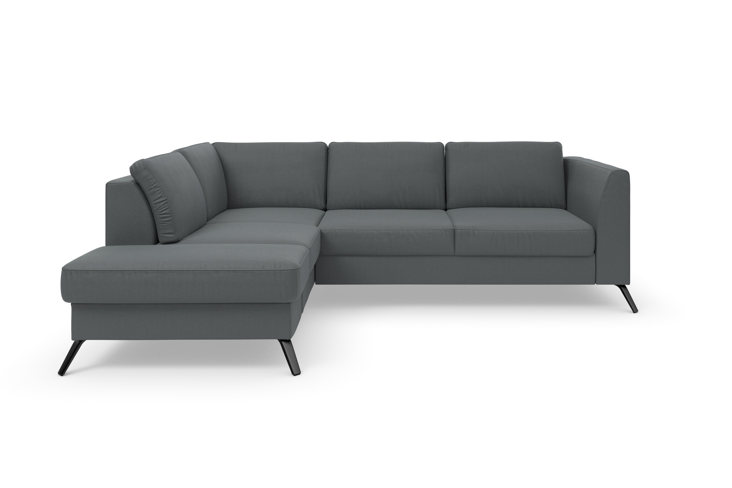 sit&more Ecksofa »Olsen L-Form« inklusive Sitztiefenverstellung, wahlweise mit Bettfunktion, 15cm hoch