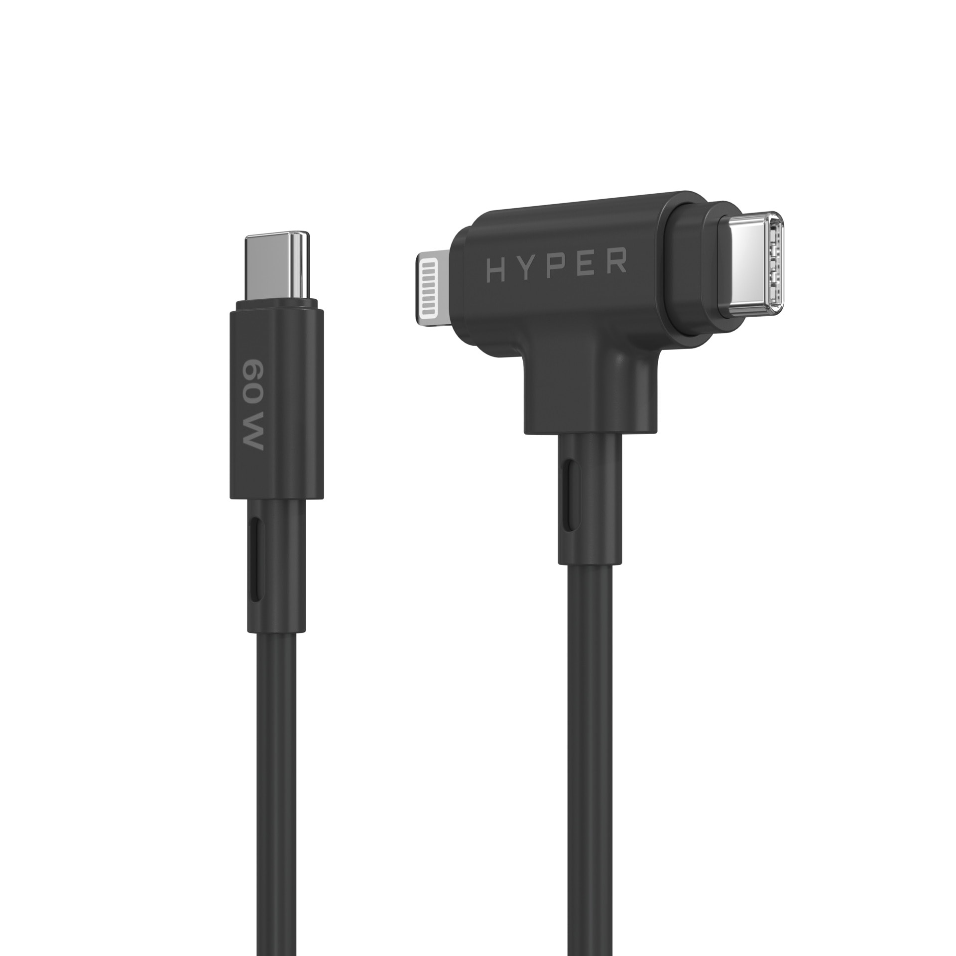 Targus USB-Kabel »HyperJuice Silicone USB-C zu USB-C Lightning Hybrid 60W« Lightning | USB-C