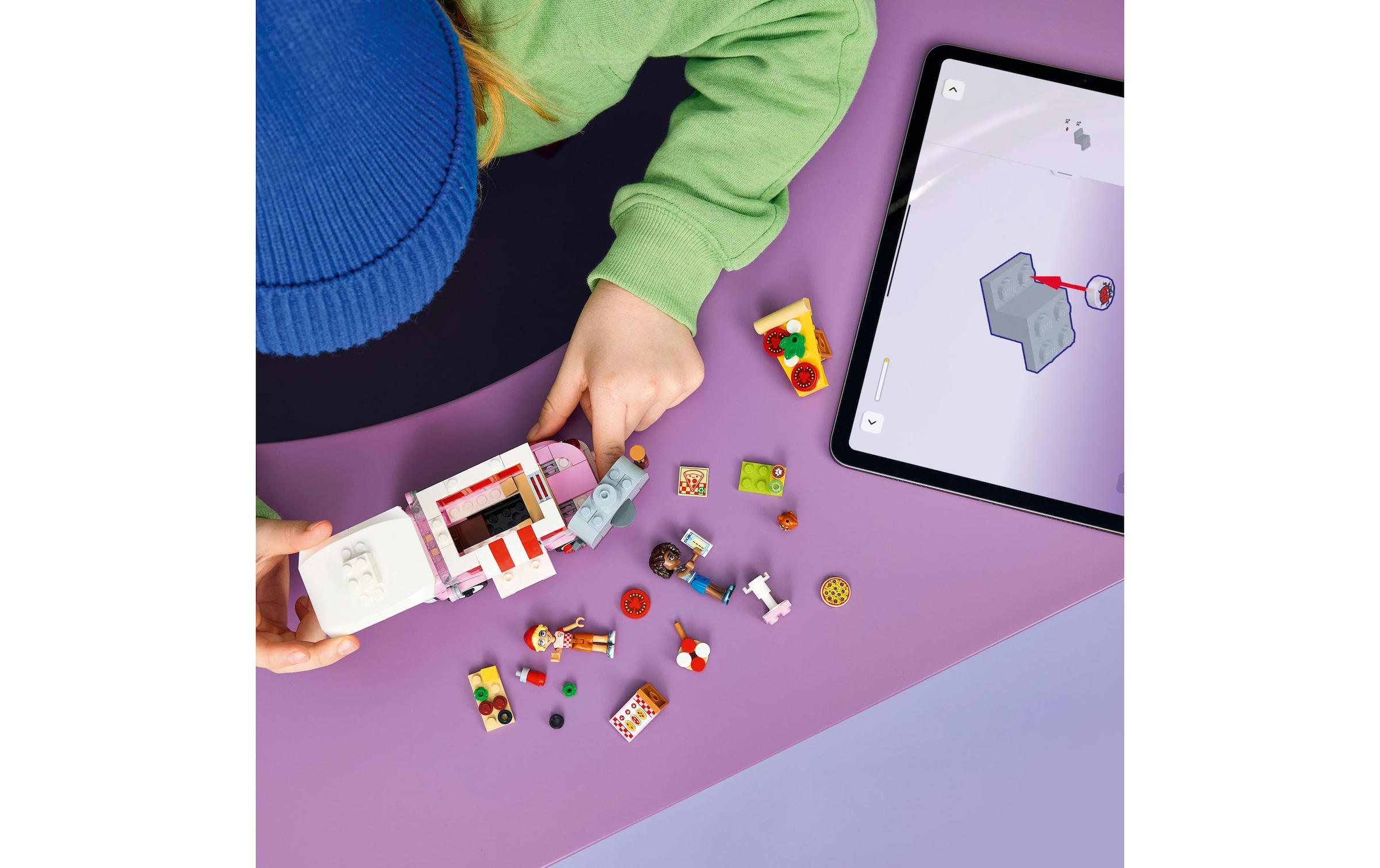 LEGO® Konstruktionsspielsteine »Pizzawagen (42694), LEGO Friends« Made in Europe