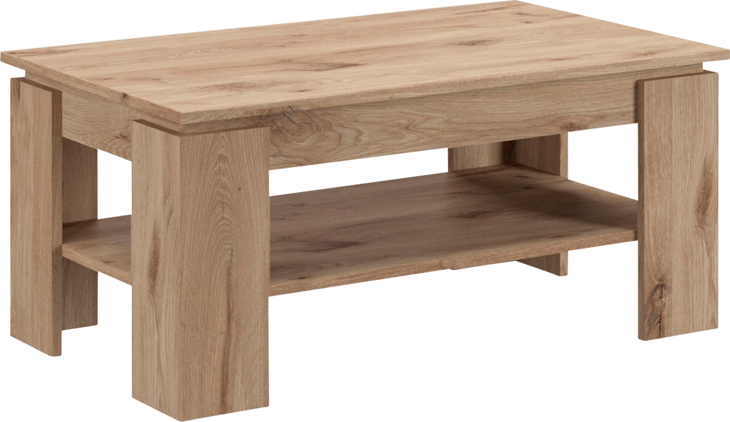 Image of Home affaire Couchtisch "Kalmar, rechteckig, 100 x 60 cm, 1 Ablageboden" Sofatisch, Beistelltisch, Kaffetisch, Wohnzimmertisch, coffee table