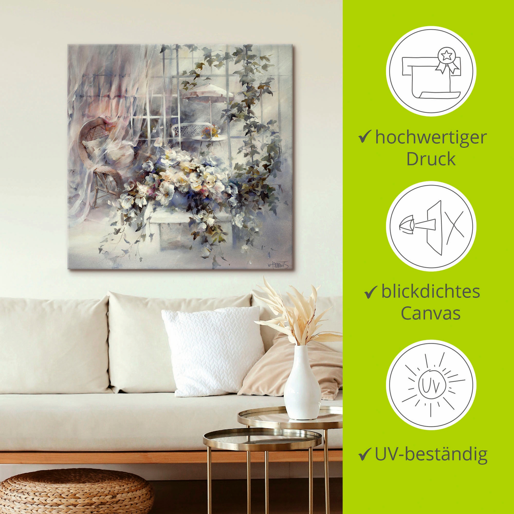 Artland Wandbild »Bezaubernde Moment«, Blumen, (1 St.), als Leinwandbild, Poster, Wandaufkleber in verschied. Grössen
