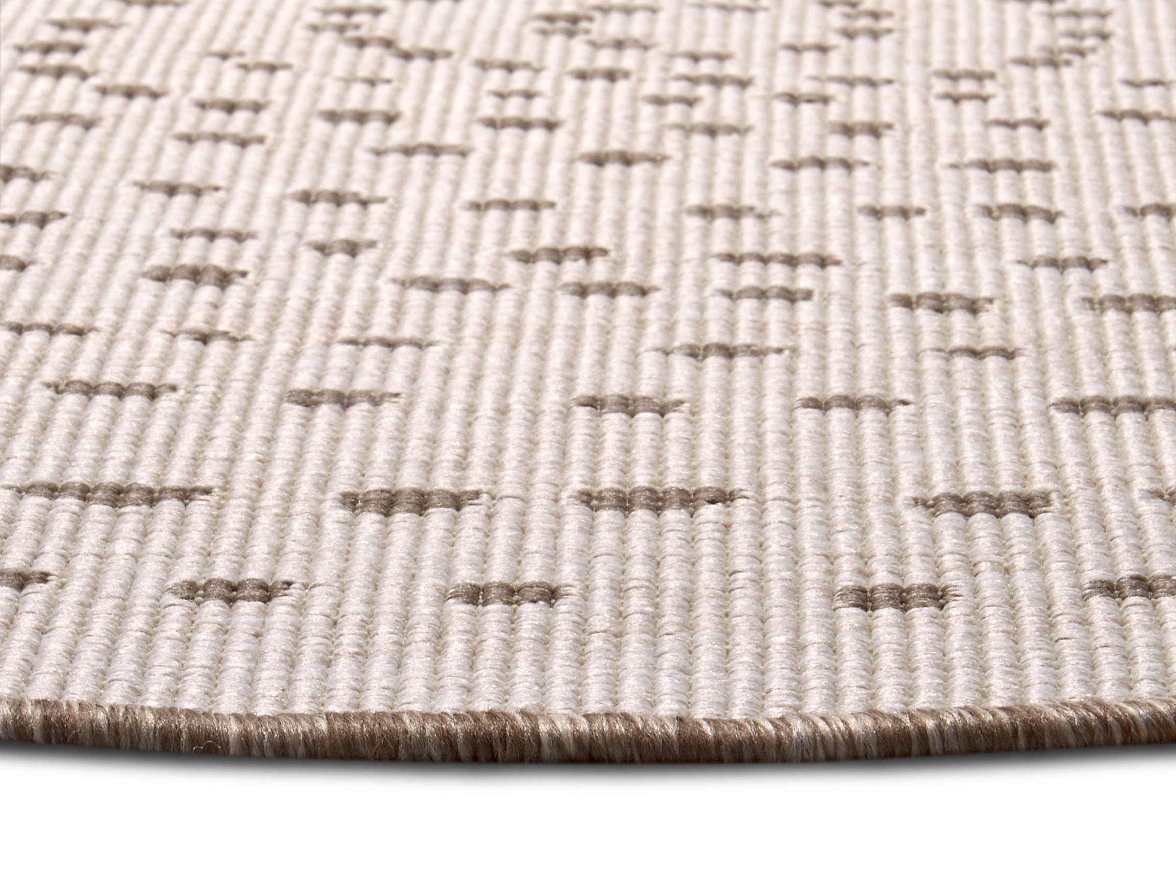 NORTHRUGS Teppich »Bali«, rund, 5 mm Höhe, In-& Outdoor, Wetterfest, Balkon, Garten, Wohnzimmer, Wasserfest