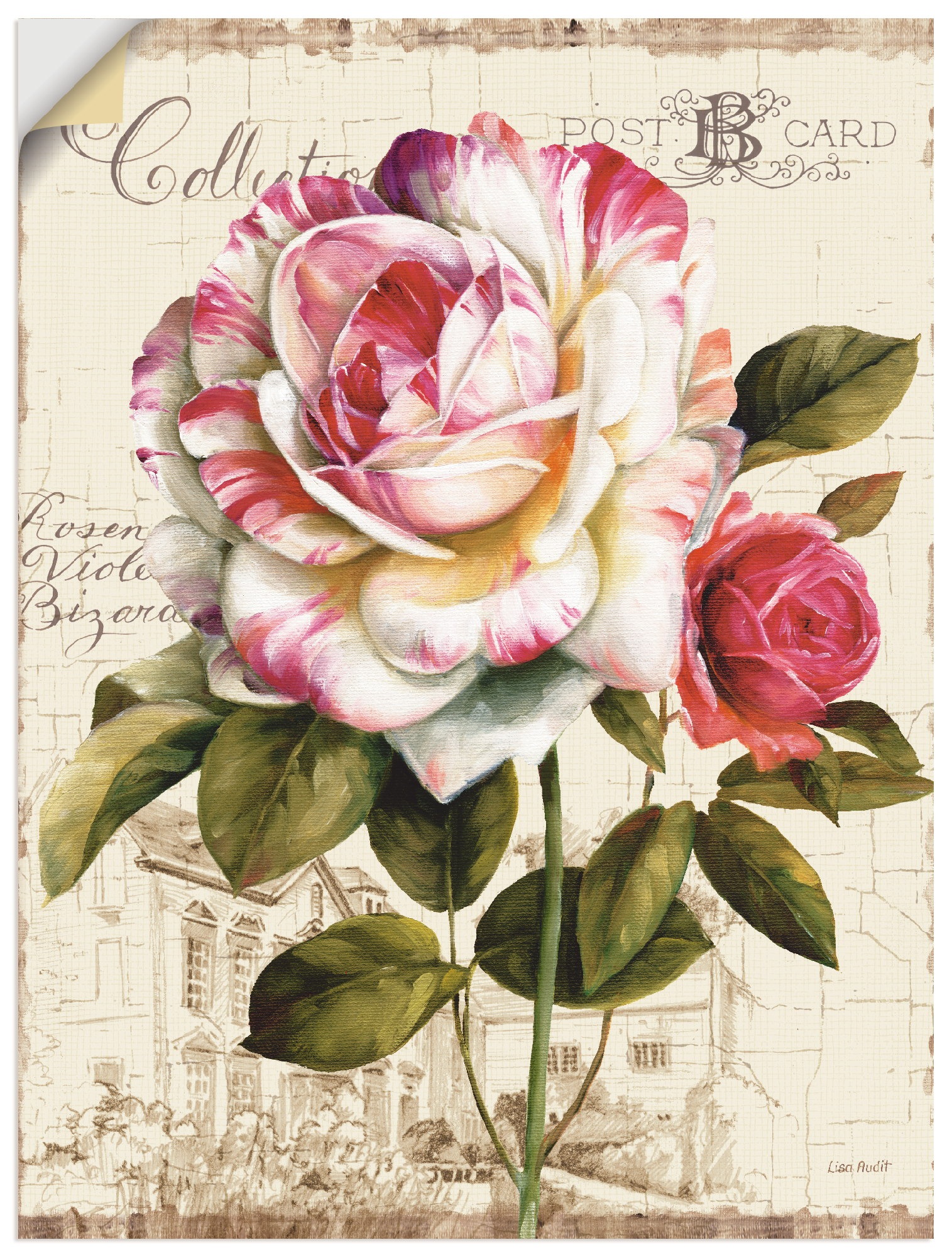 Image of Artland Wandbild »Garten Blick III«, Blumen, (1 St.), in vielen Grössen & Produktarten -Leinwandbild, Poster, Wandaufkleber / Wandtattoo auch für Badezimmer geeignet bei Ackermann Versand Schweiz