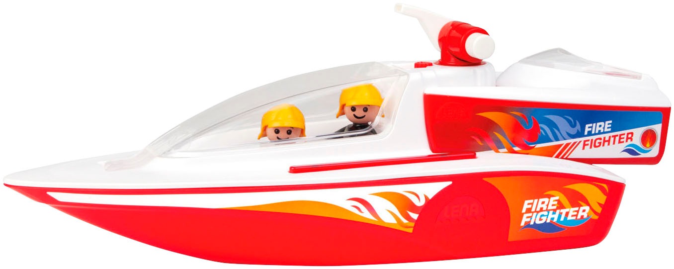 Image of Lena Spielzeug-Boot "Boazz Bundle Feuerwehrboot" inkl. 2 Spielfiguren; Made in Europe