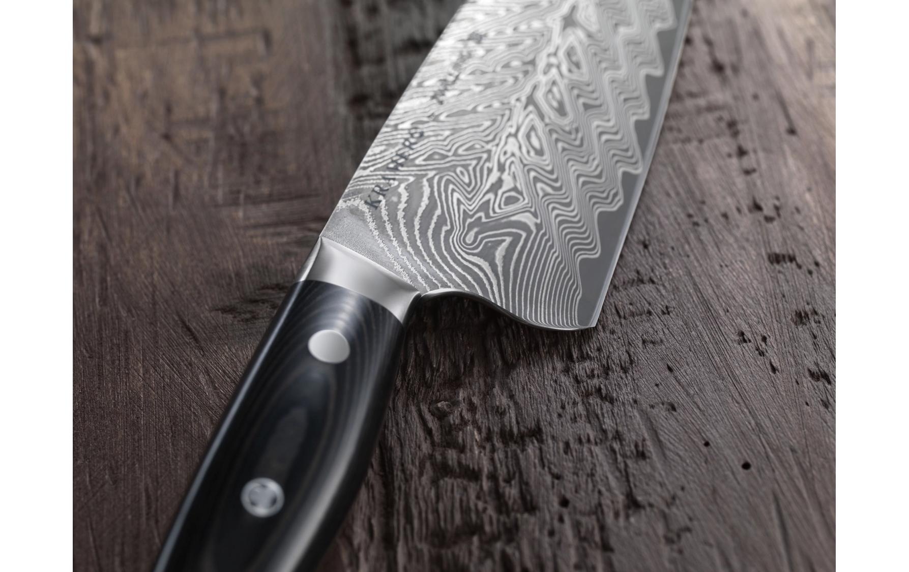 Zwilling Spickmesser "Kramer Stainless 9 cm" Präzises Spick- und Garniermesser mit Damastmuster