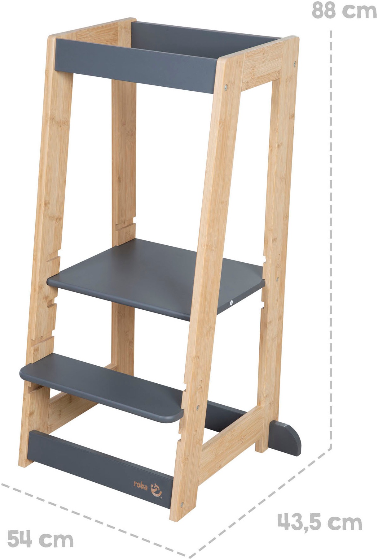 roba® Assis-debout »Lernturm Bambus« ()