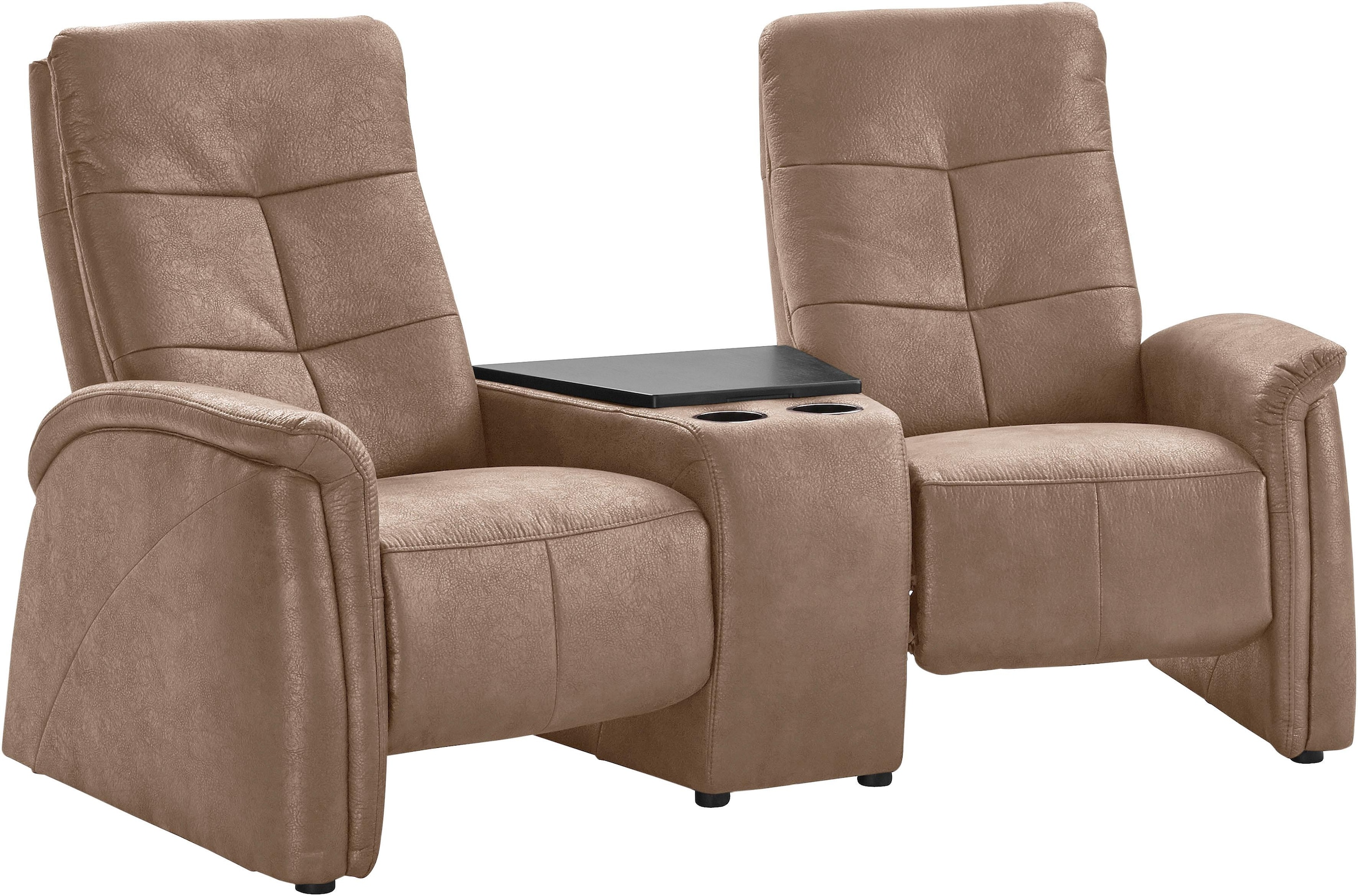 exxpo - sofa fashion 2-Sitzer »Tivoli, Kinosofa mit Relaxfunktion, mit Ablagetisch und Stauraum«, bequem und komfortabel