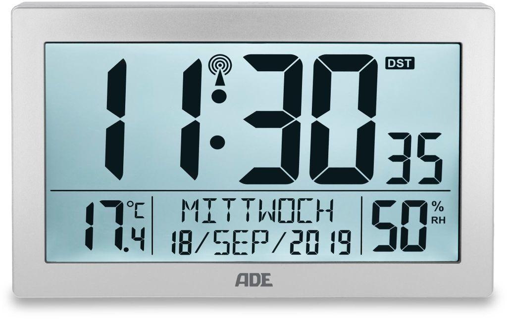 Image of ADE Wanduhr "XL, Silber"
