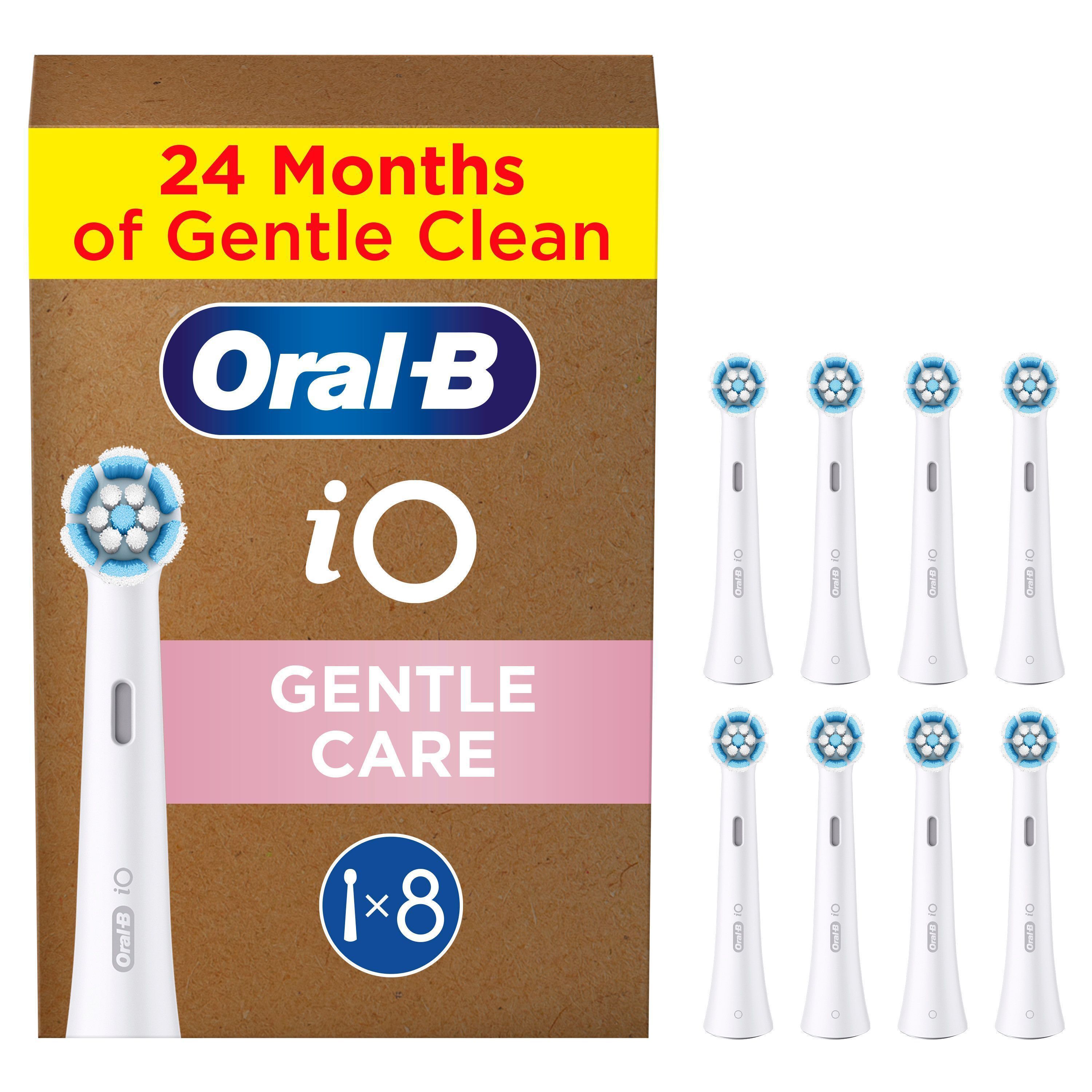 Oral-B Aufsteckbürsten "iO Sanfte Reinigung" fortschrittliche Plaque-Entfernung, für empfindliches Zahnfleisch