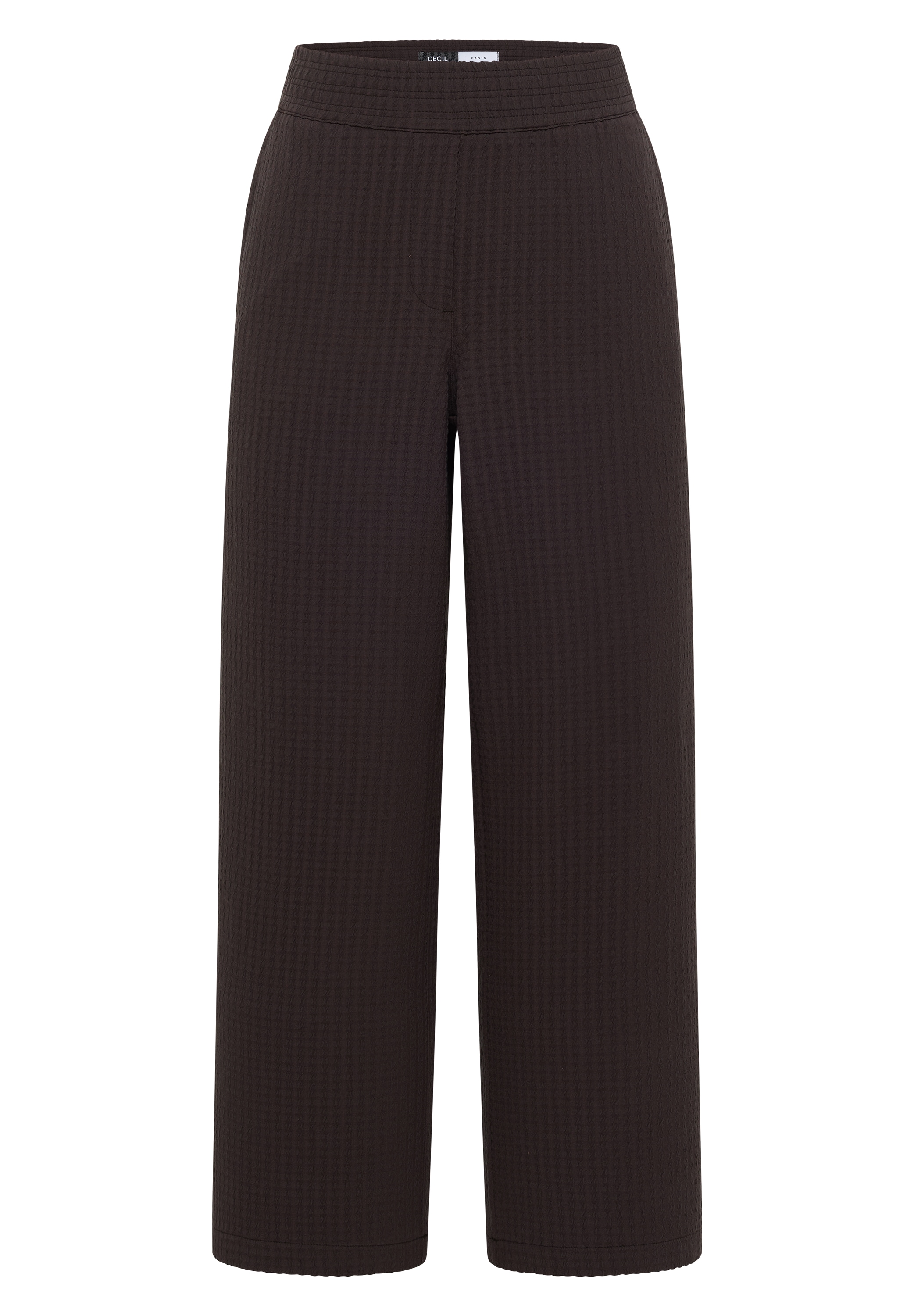Cecil Pantalon 7/8 »Style Neele«  Qualité seersucker, ceinture élastique, jambe large