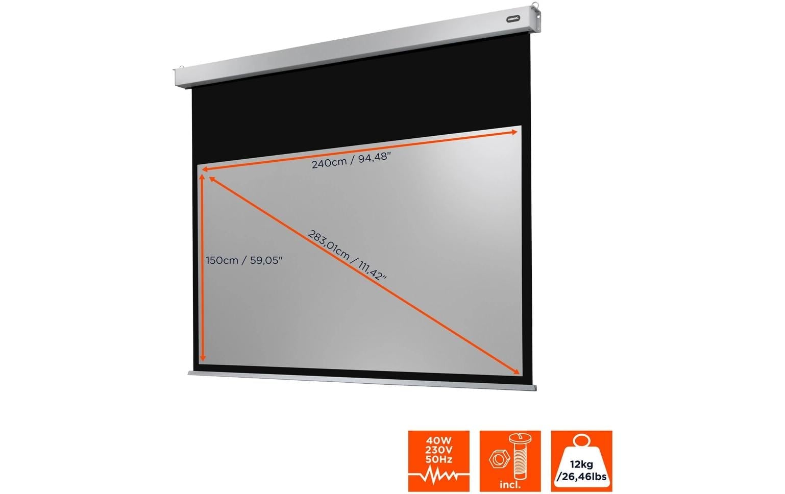 Celexon Motorleinwand »Pro Plus 240x150 cm«