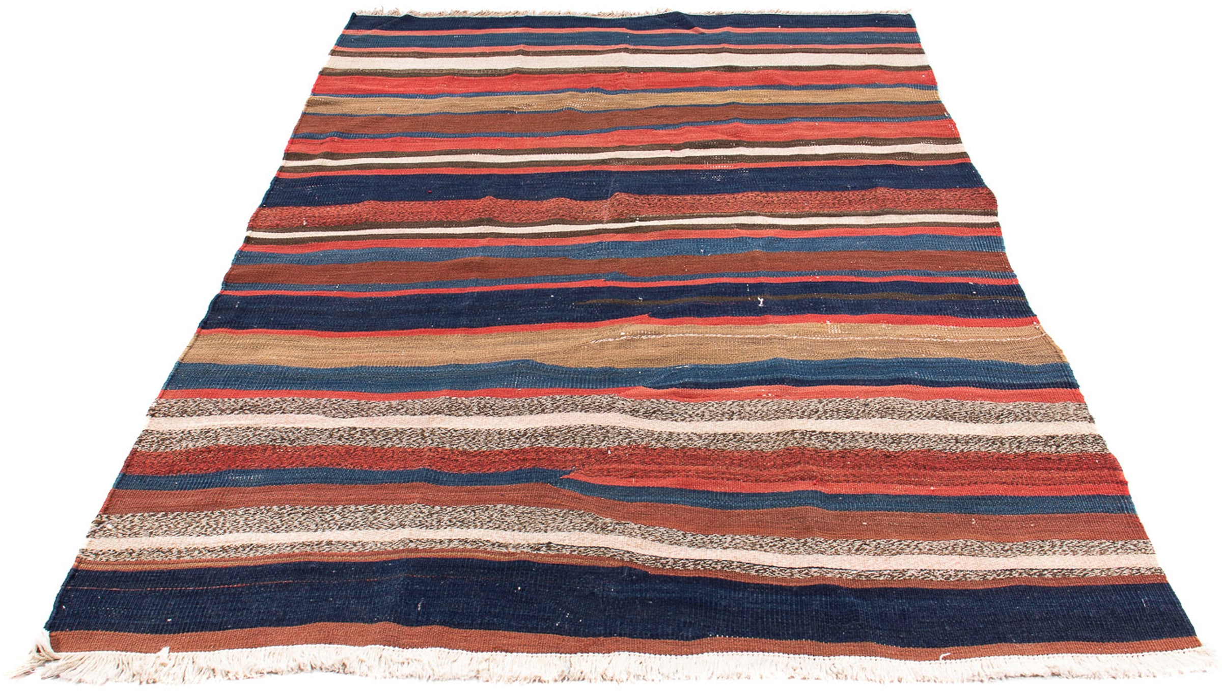 morgenland Teppich »Patchwork - 296 x 246 cm - mehrfarbig«, rechteckig,  Wohnzimmer, Handgeknüpft, Einzelstück mit Zertifikat maintenant