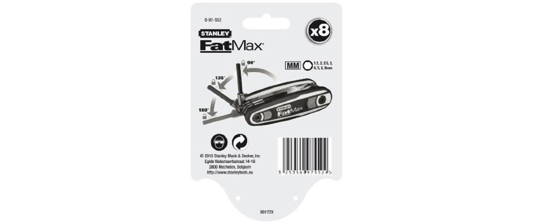STANLEY Stiftschlüssel »Fatmax 1.5-8 mm«