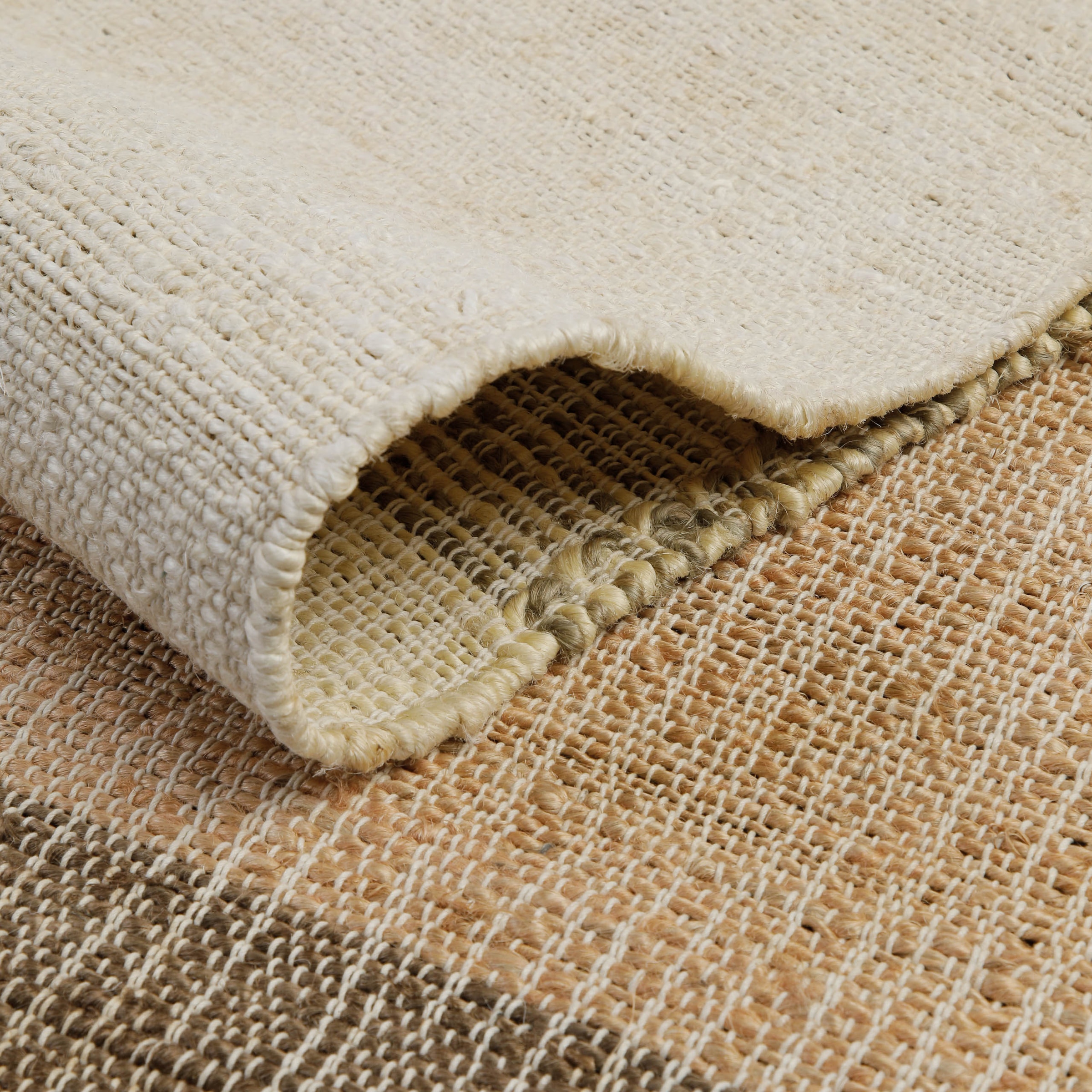 GOODproduct Teppich »Dallin« rechteckig 4 mm Höhe 80% Jute, handgewebt, mit Fransen, Wohnzimmer, Naturfaser