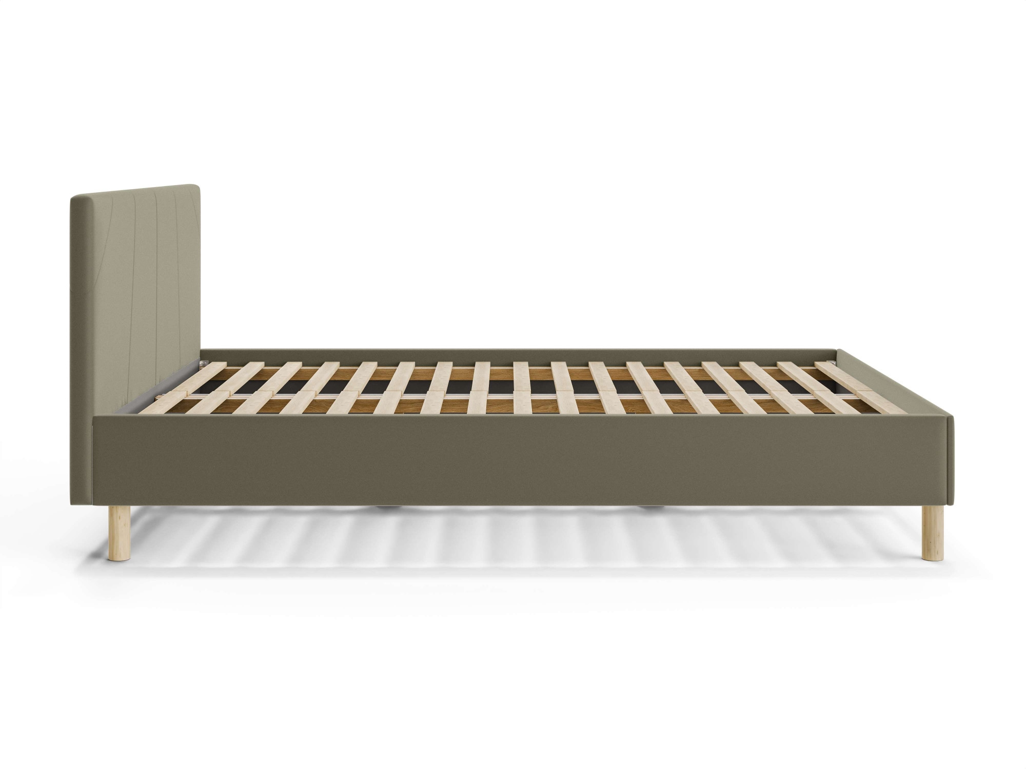 Home affaire Collection Lit rembourré »Albybyn, Bettgestell mit Kopfteil und Lattenrost, in 2 Breiten« sans tiroir lit ni matelas, en 2 largeurs - 140 et 160 cm