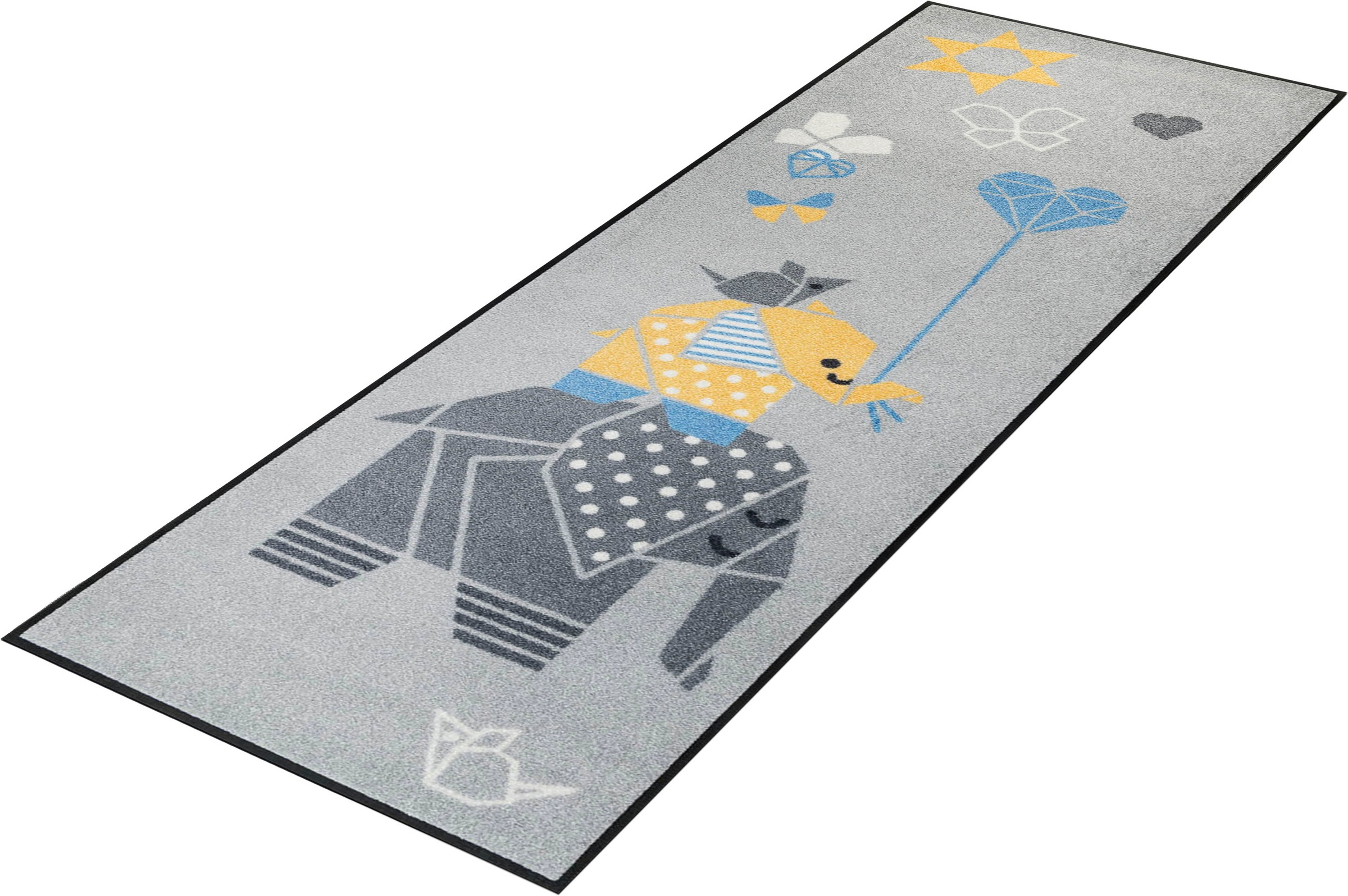 Image of wash+dry by Kleen-Tex Läufer »Origami Animals«, rechteckig, 7 mm Höhe, Schmutzfangläufer, Motiv Tiere, In- und Outdoor geeignet, waschbar, ideal in Diele & Flur bei Ackermann Versand Schweiz