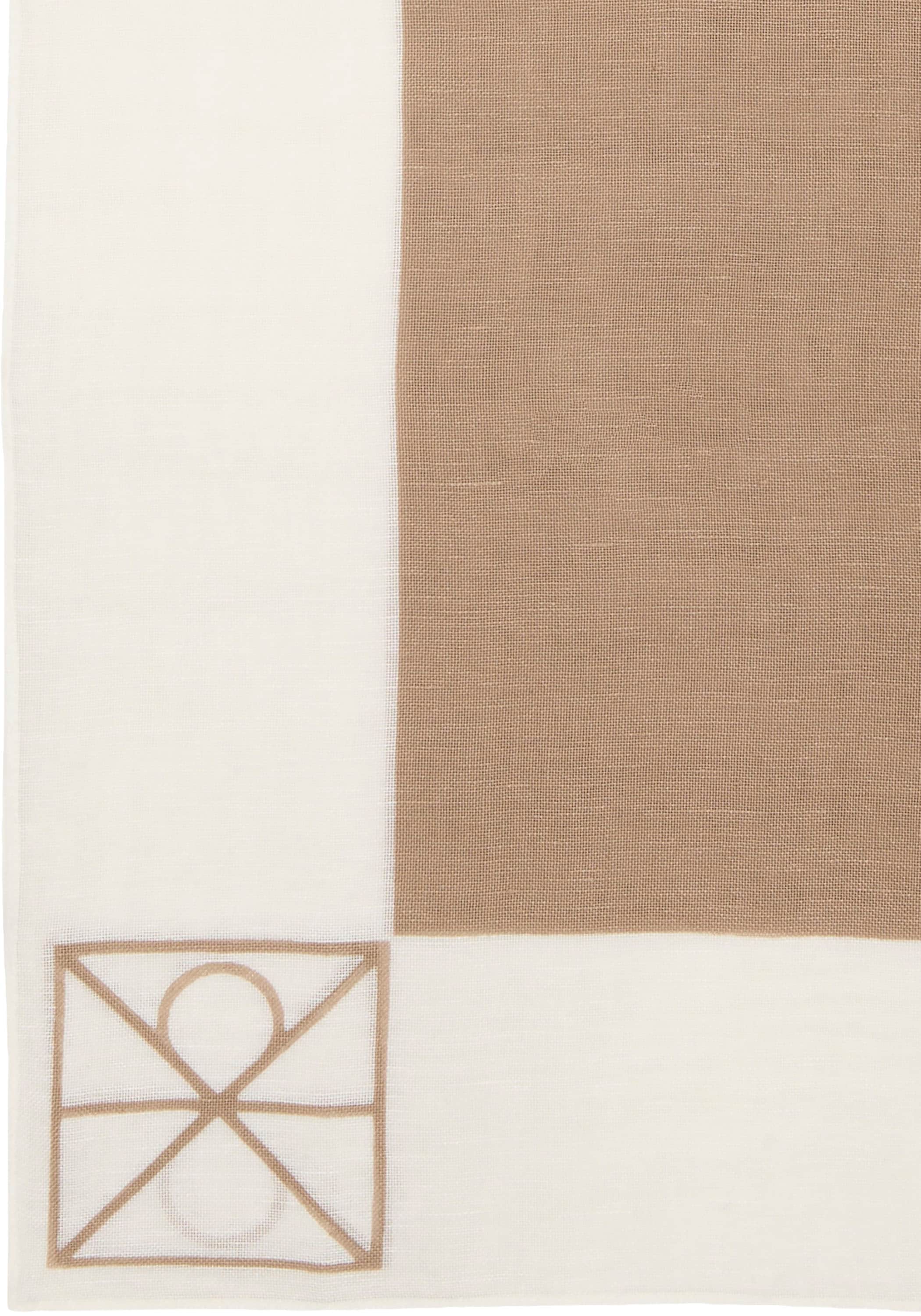 Calvin Klein Modetuch »LINEN BLEND EMBLEM PAREO SCARF« Mit Farbkontrasten