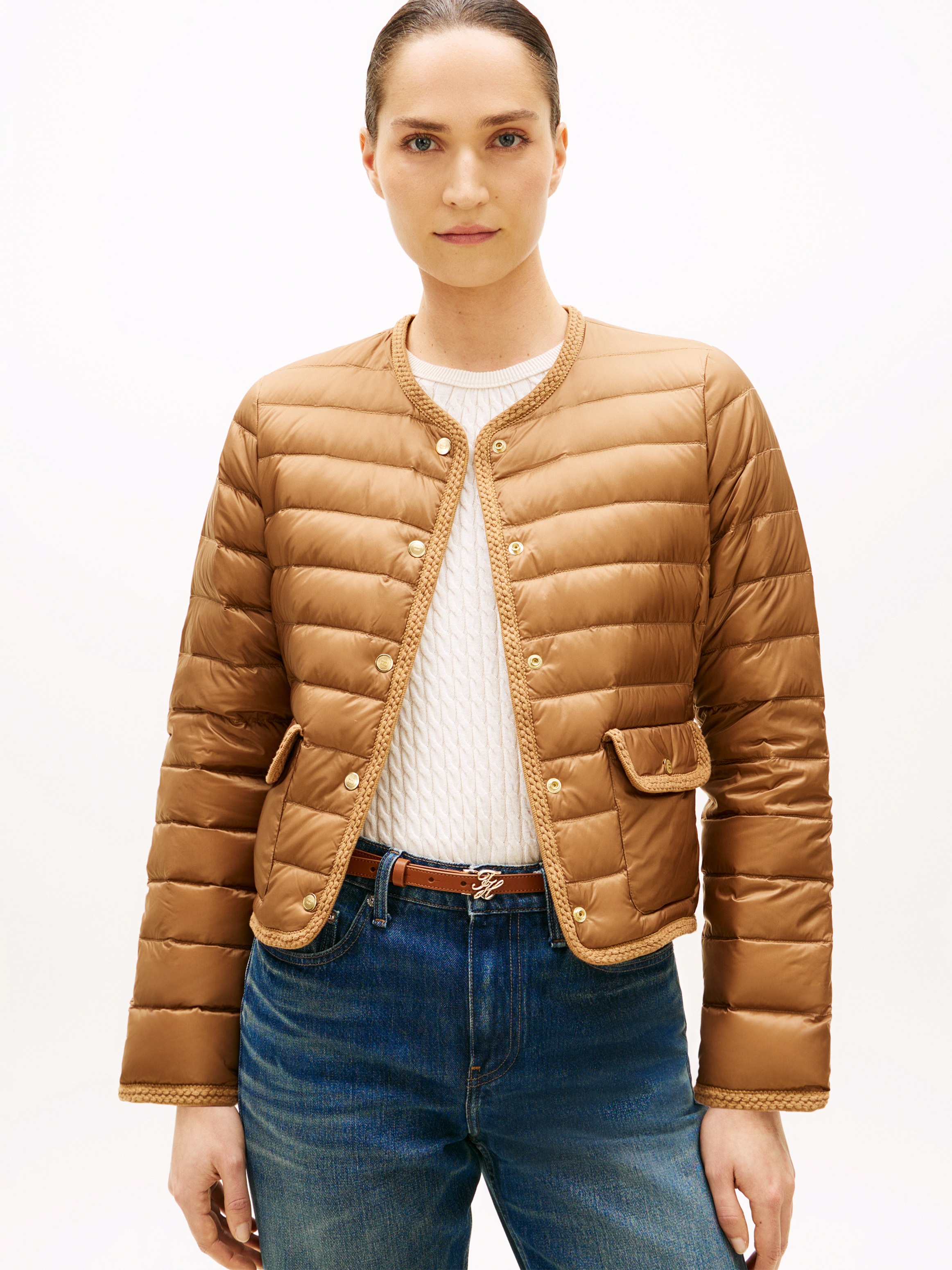 Image of Tommy Hilfiger Steppjacke "FEMININE LW DOWN JACKET" mit aufgesetzten Taschen