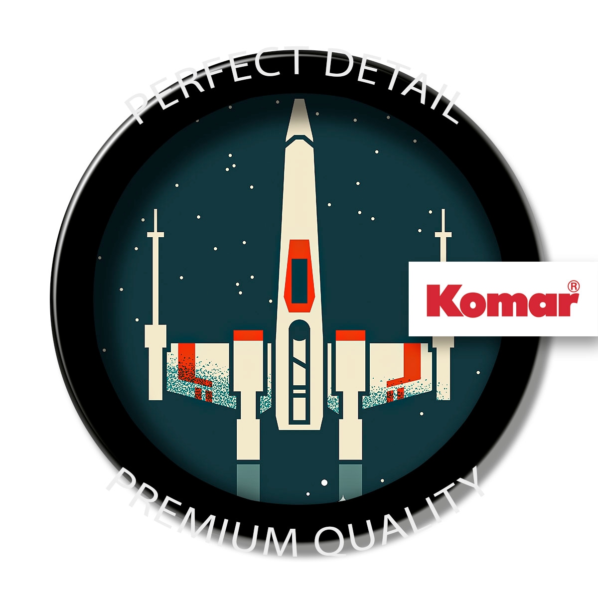 Komar Wandbild »Star Wars Geeky X-Wing« Disney Set, 1 Stk. tlg. 30 x 40 cm (Breite x Höhe) - Kinderzimmer, Dekoration