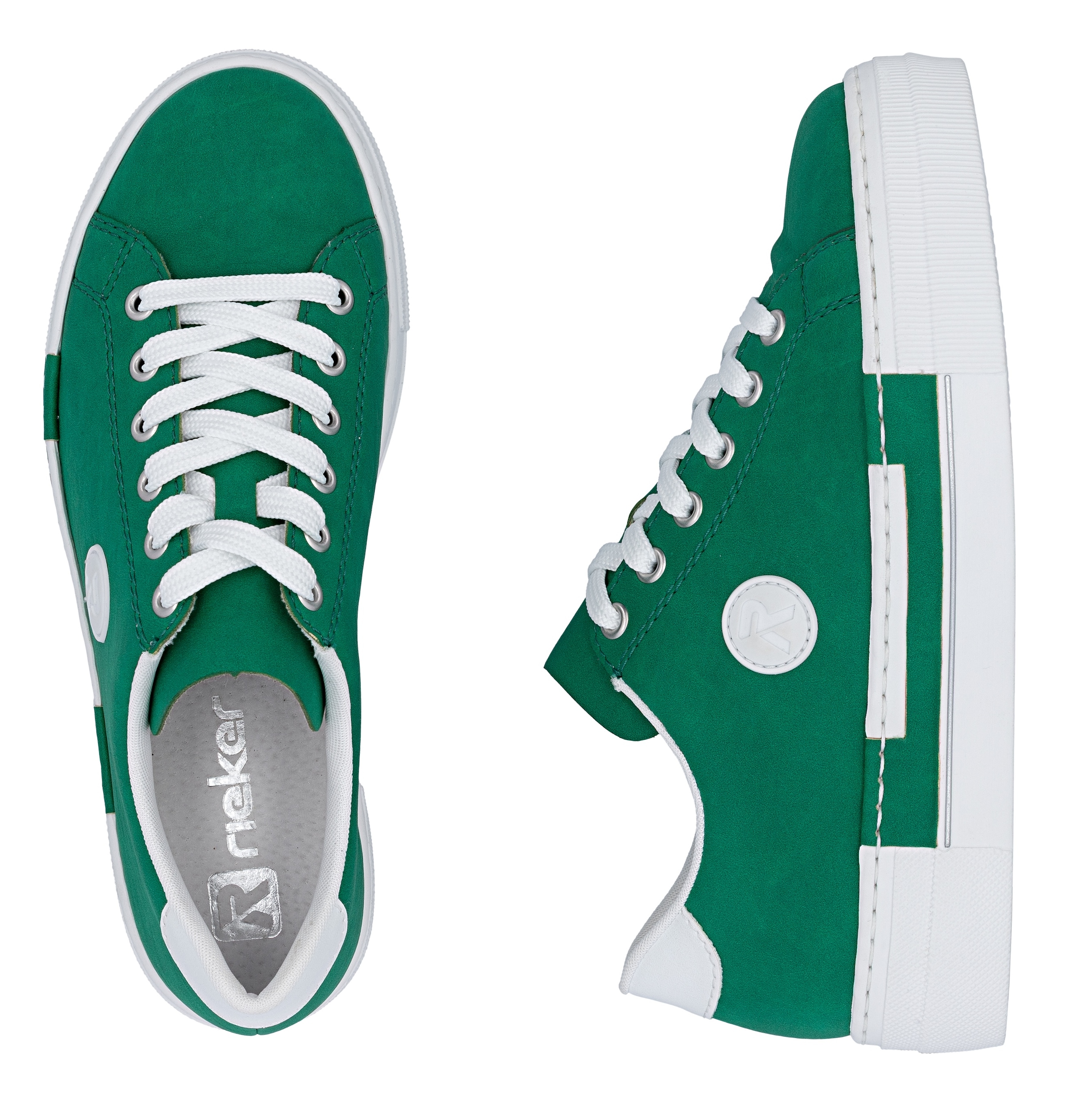 Rieker Sneakers  , Freizeitschuh, Halbschuh, Schnürschuh mit Plateausohle