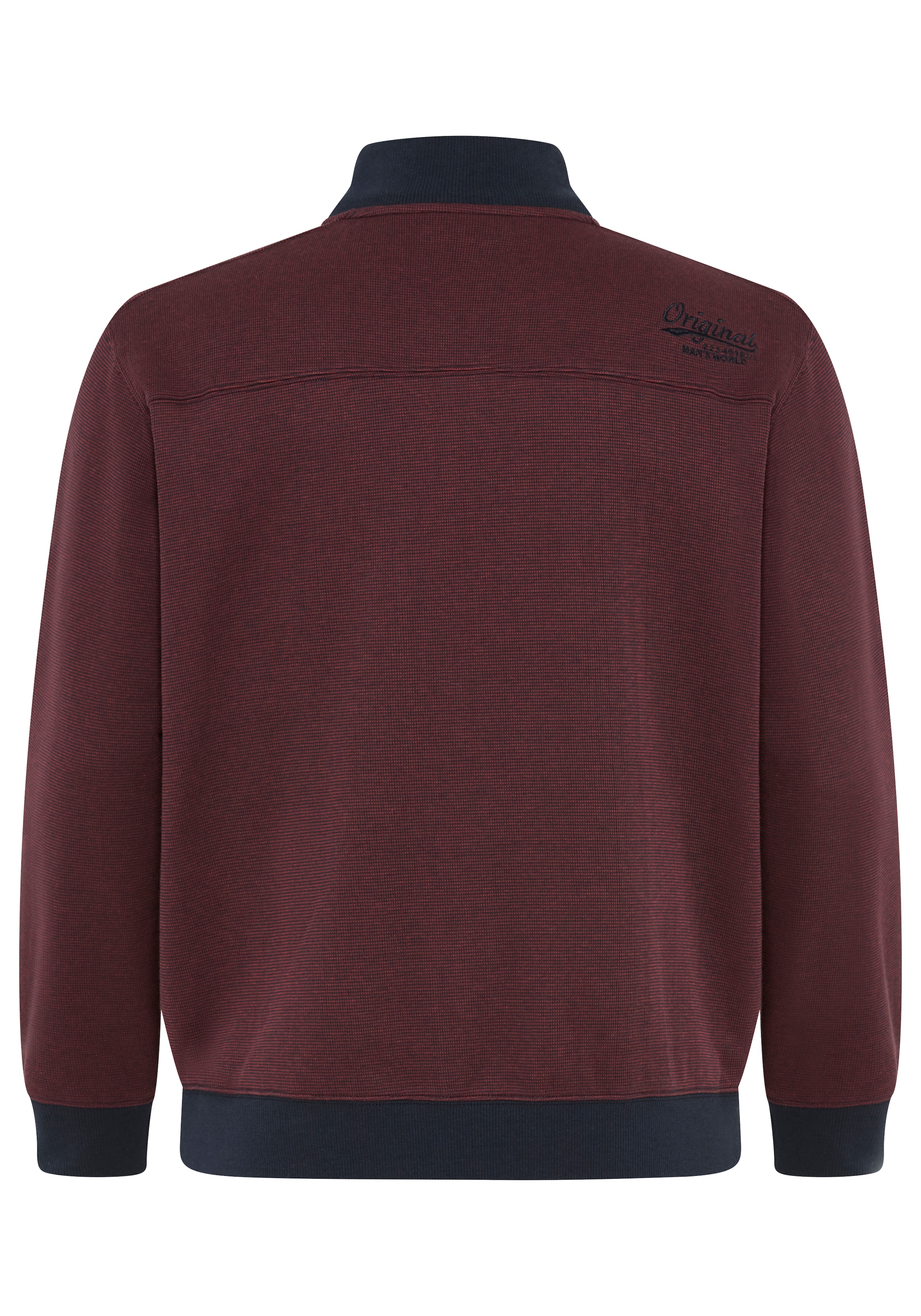 Man's World Plus Sweatjacke Regular Fit, mit normaler Länge, Langarm, aus Baumwolle und Polyester