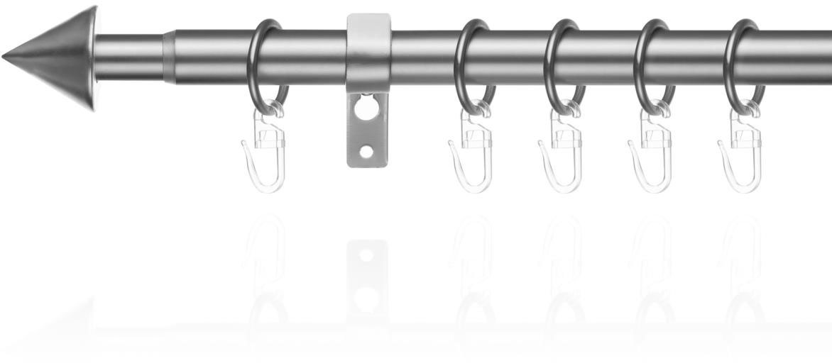 Image of LICHTBLICK ORIGINAL Gardinenstange "Gardinenstange Kegel, 20 mm, ausziehbar, 1 läufig 130 - 240 cm" Ø 20 mm 1 läufig-läufig ausziehbar Einläufige Vorhangstange mit Ringen für Gardinen und Stores.