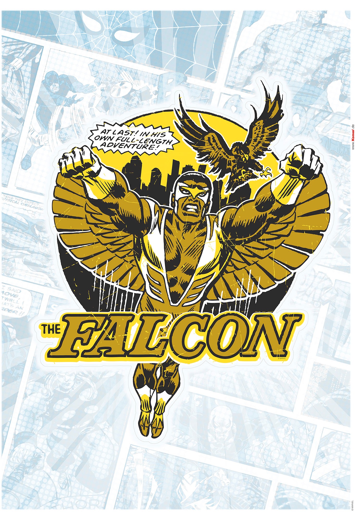 Image of Komar Wandtattoo »Falcon Goldfarben Comic Classic«, (1 St.), 50 x 70 cm bei Ackermann Versand Schweiz