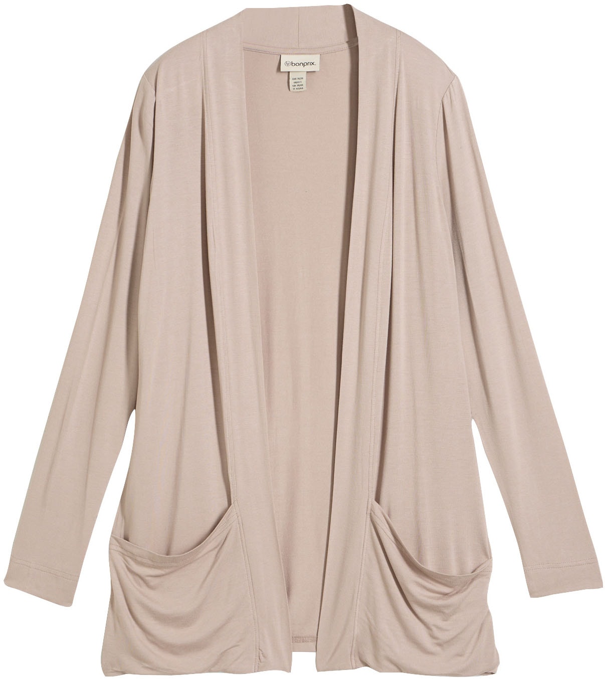 bonprix Veste chemise figurumspielende Passform, Viskosemischung, ohne Verschluss