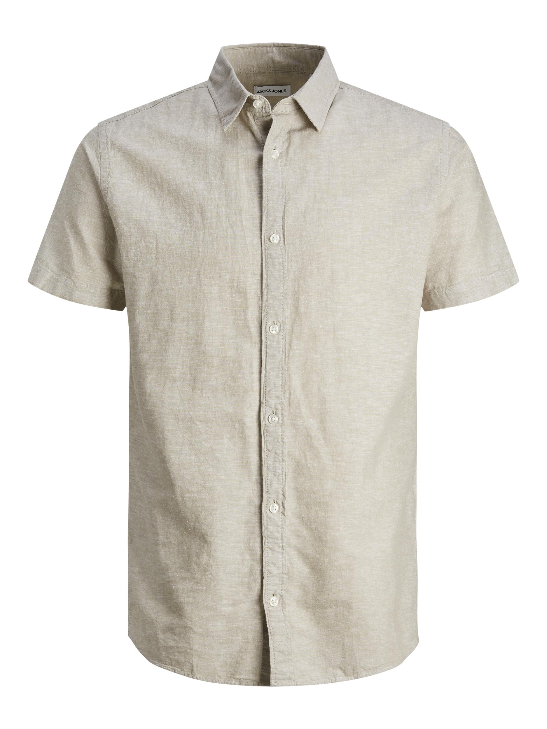 Jack & Jones Kurzarmhemd »JJELINEN BLEND SHIRT SS SN«