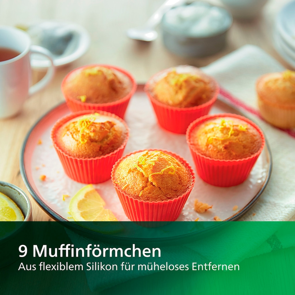 Philips Backeinsatz »HD9952/00 XXL-Backform«, + 9 Muffin Cups