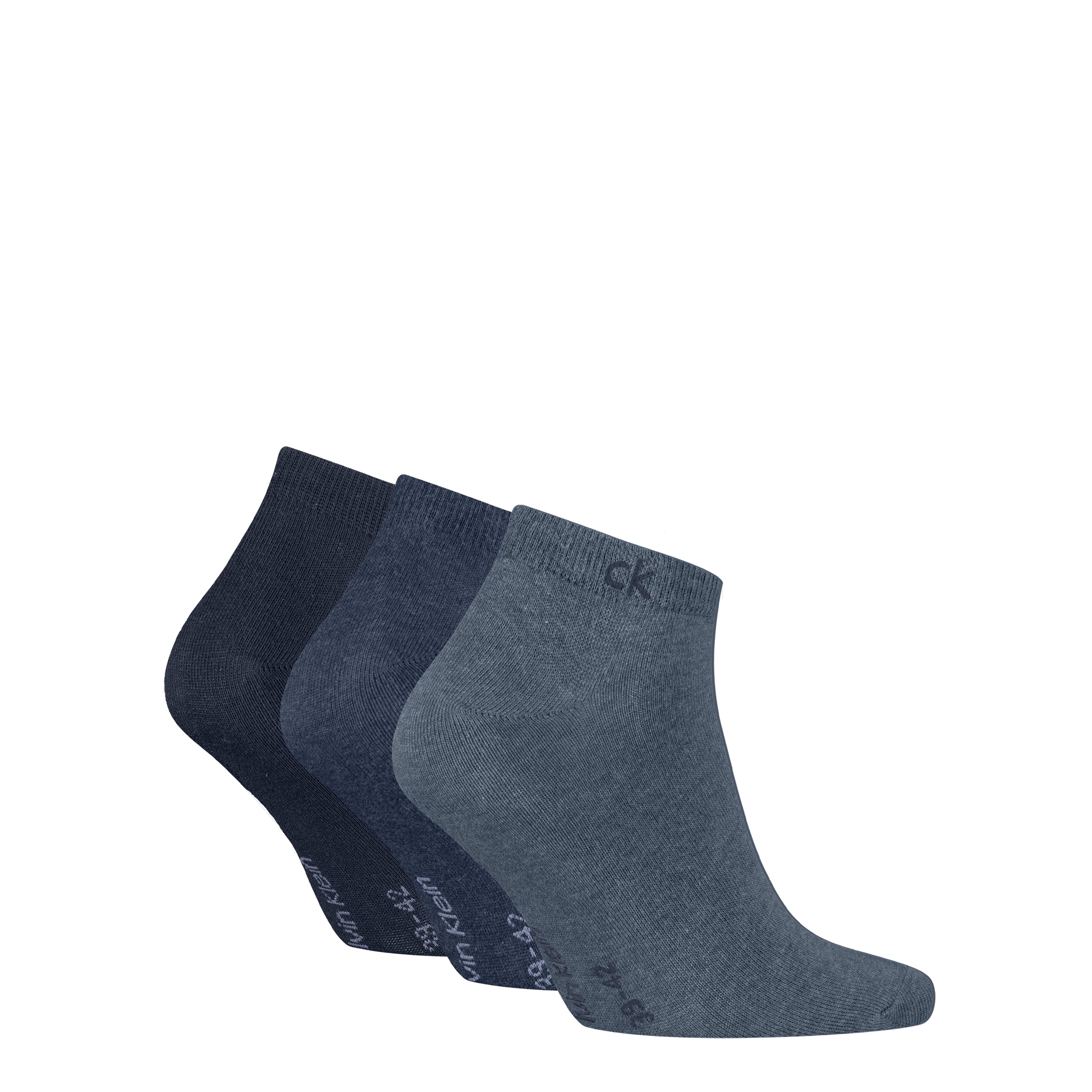 Calvin Klein Chaussettes de baskets »CK MEN SNEAKER 3P« 3 paires,  avec petit bord côtelé, mélange coton, élastique