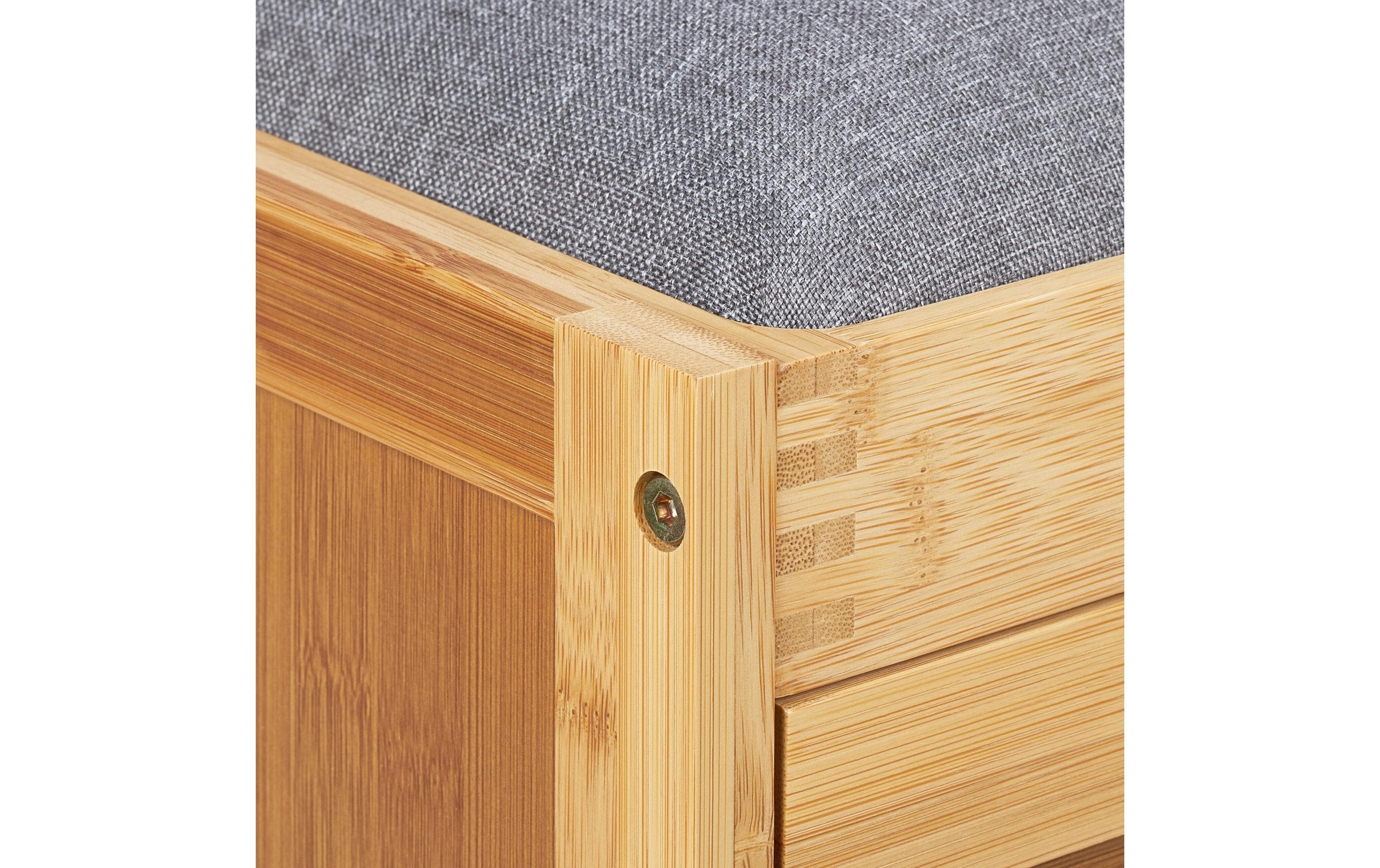 relaxdays Schuhschrank »Gepolsterte Schuhbank 49 x 80 x 30 cm«