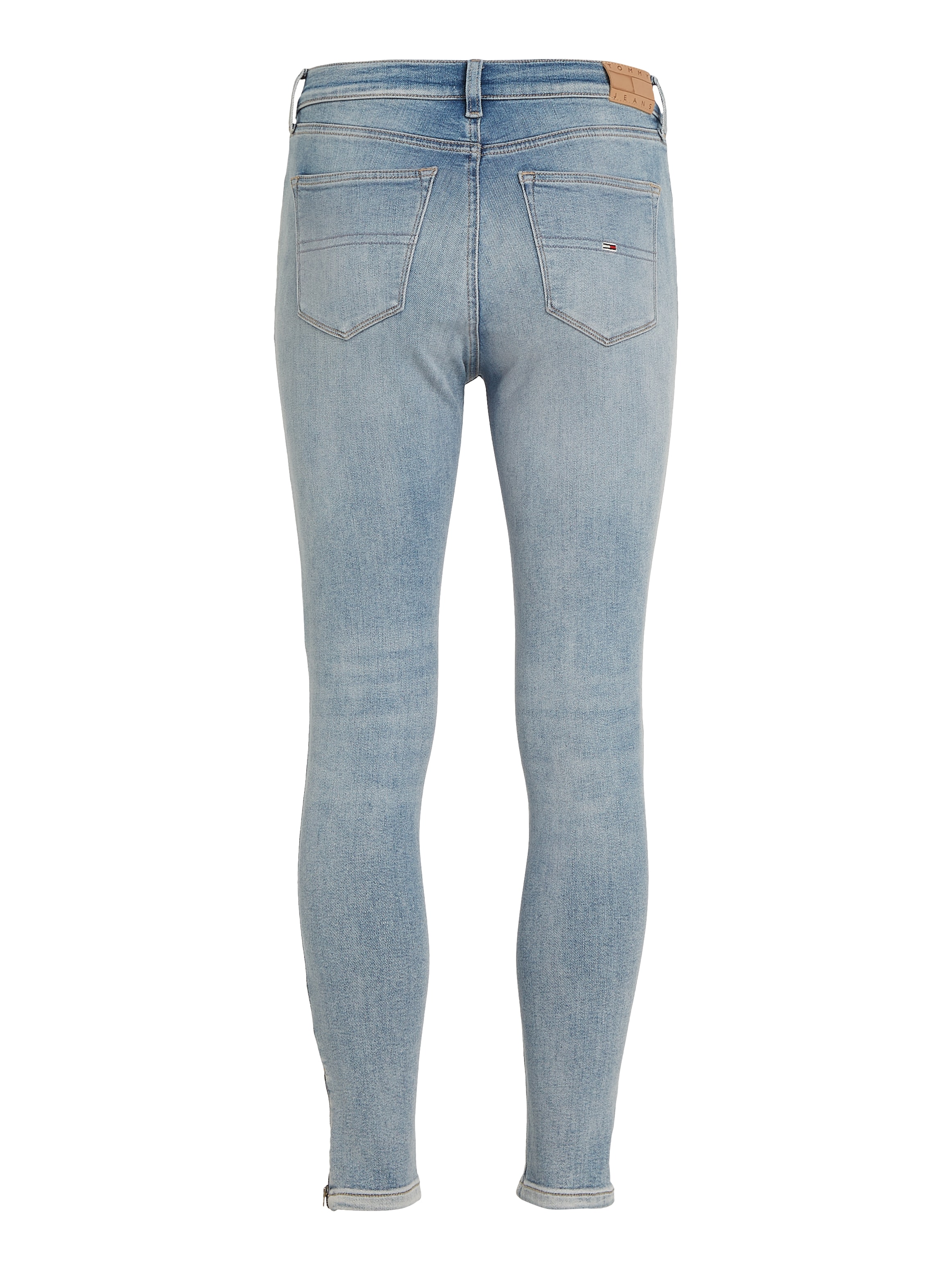 Tommy Jeans Skinny-fit-Jeans »NORA MD SKN ANK ZIP CH1218«, mit Tommy Jeans Logo-Badge